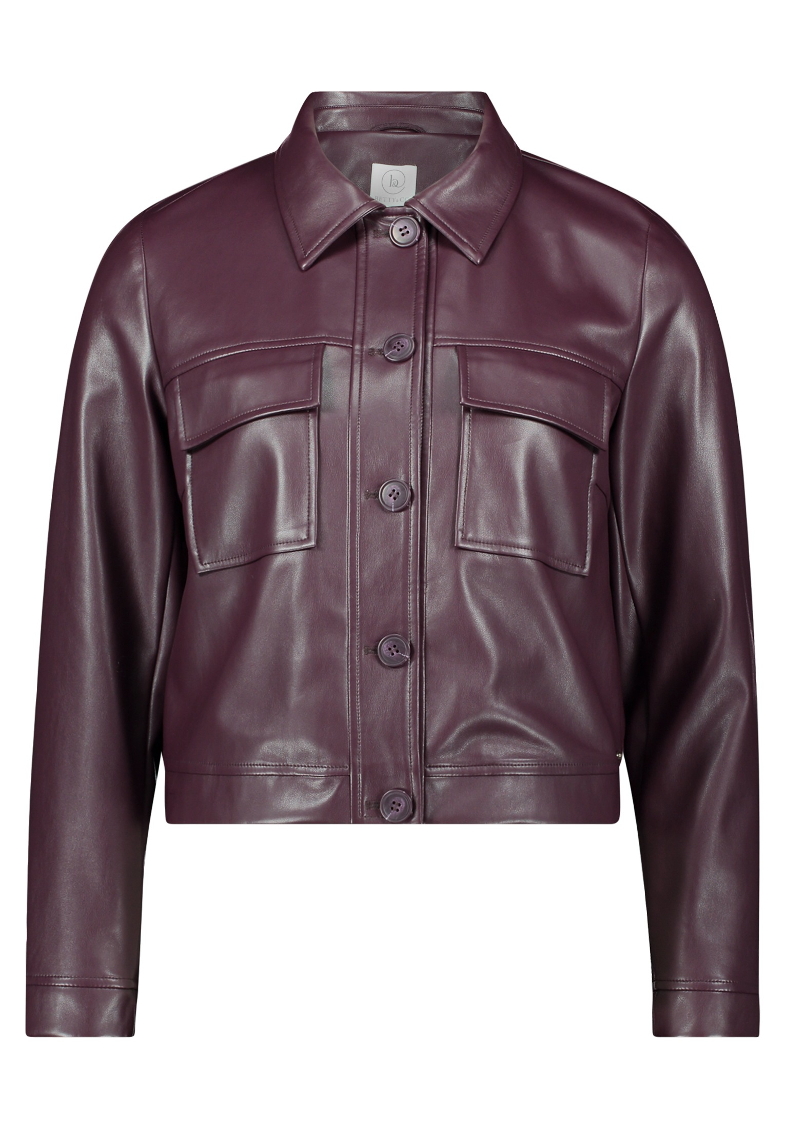 Betty&Co Jackenblazer "Damen Lederjacke langarm" günstig online kaufen