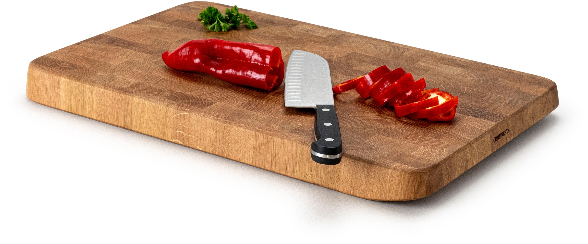 Continenta Schneidebrett "Hackbrett aus Stirnholz" 46x30x3,5 cm, hochwertig günstig online kaufen