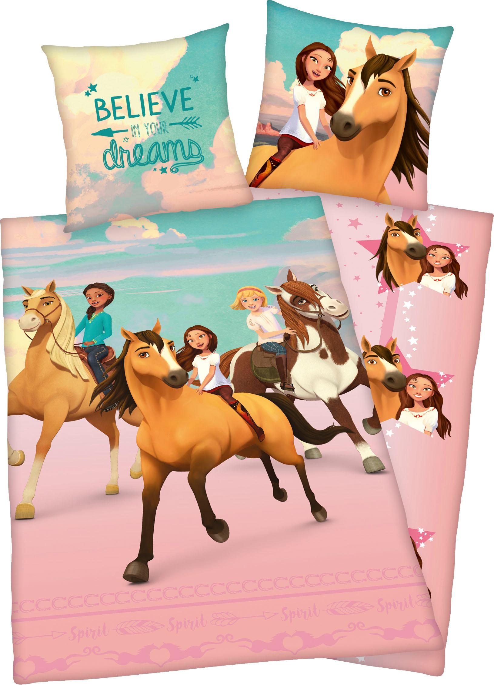 Kinderbettwäsche "Spirit" 2 Stk. mit niedlichem Motiv günstig online kaufen