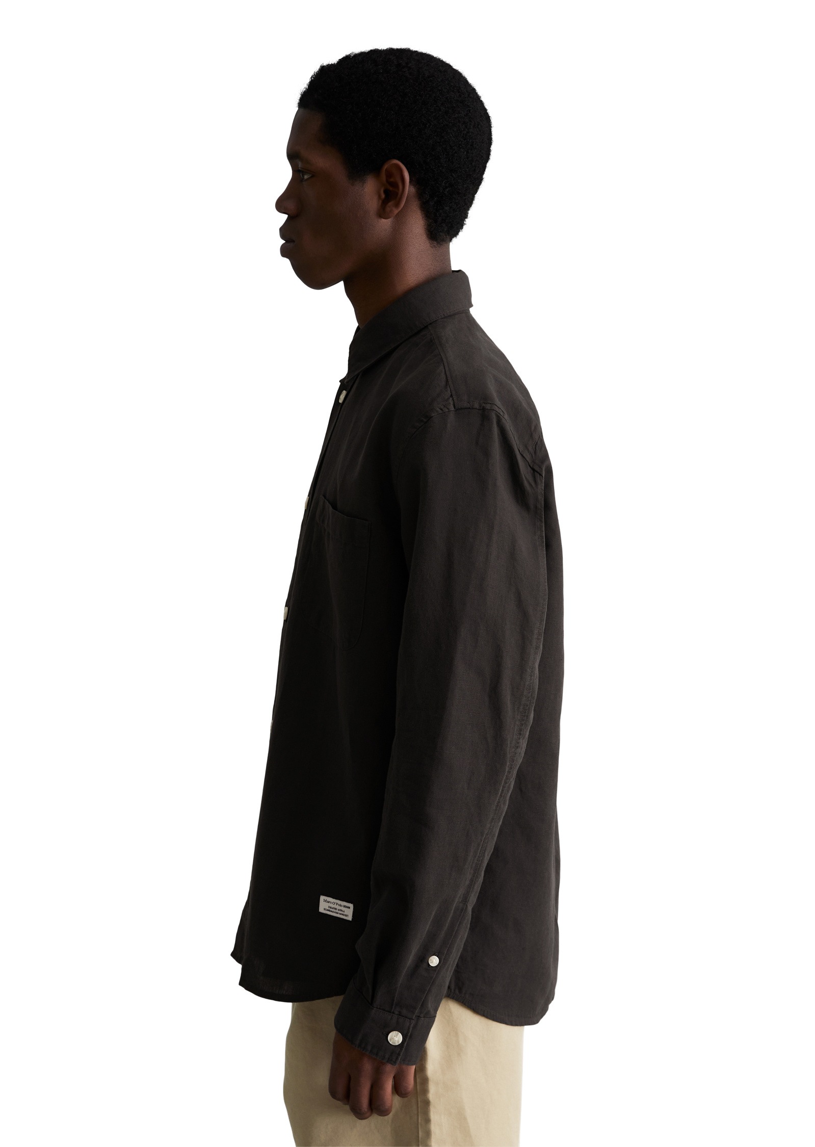 Marc OPolo DENIM Langarmhemd "aus Leinen und Bio-Baumwolle" günstig online kaufen