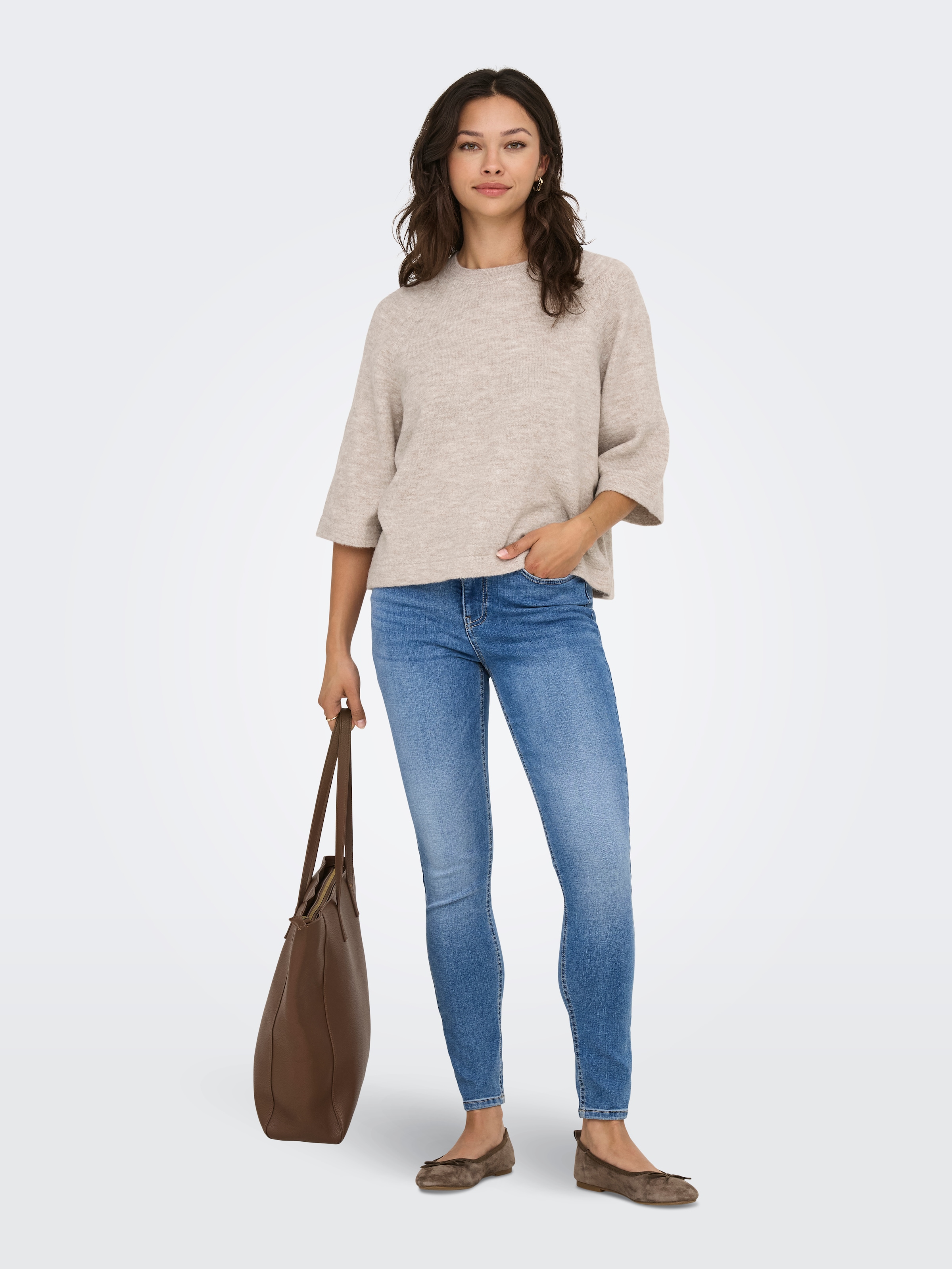 ONLY Strickpullover »ONLSIMONI 3/4 PULLOVER KNT NOOS«