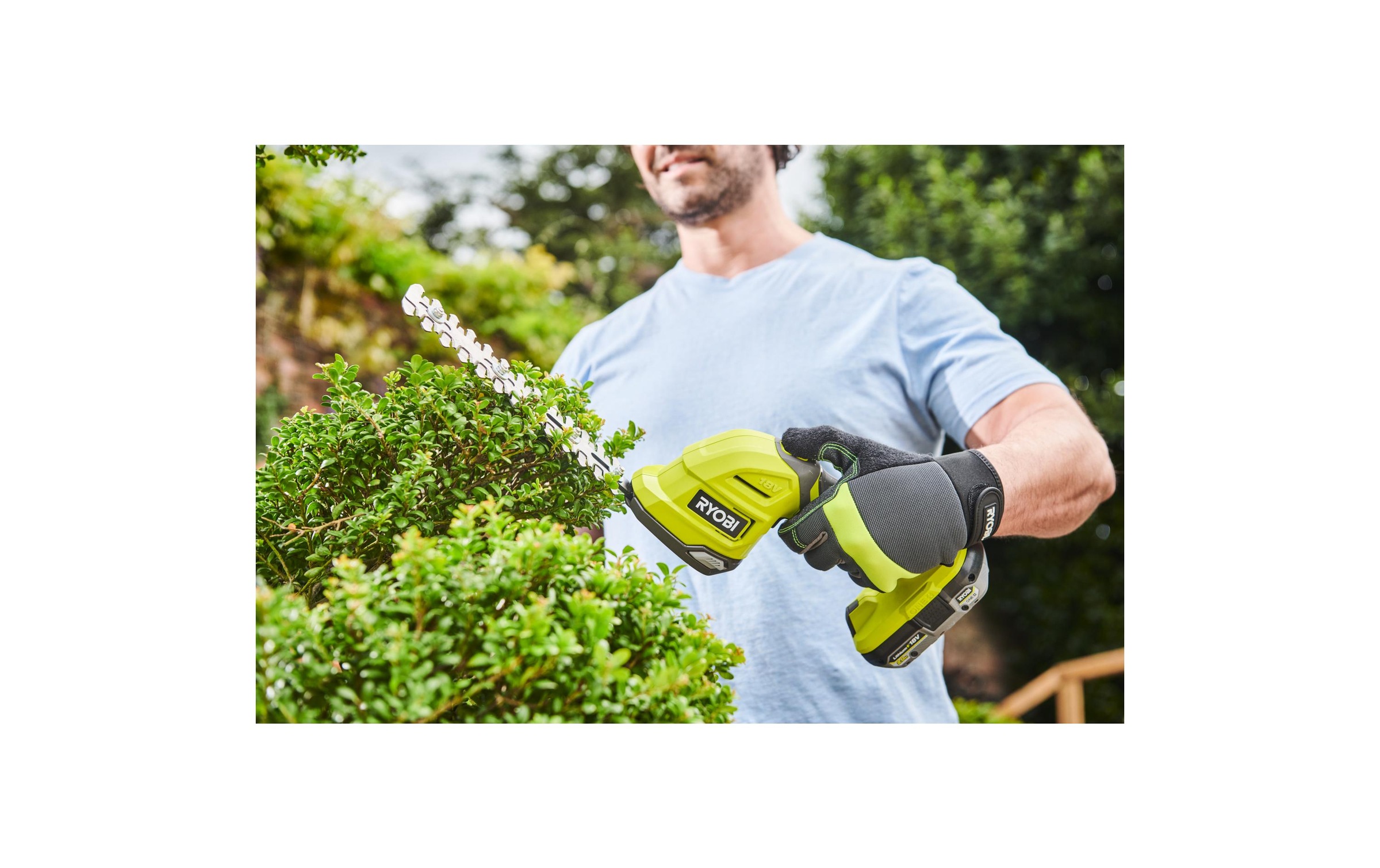 RYOBI Akku-Gras- und Strauchscherenset »RYOBI RY18GSA-0« ()