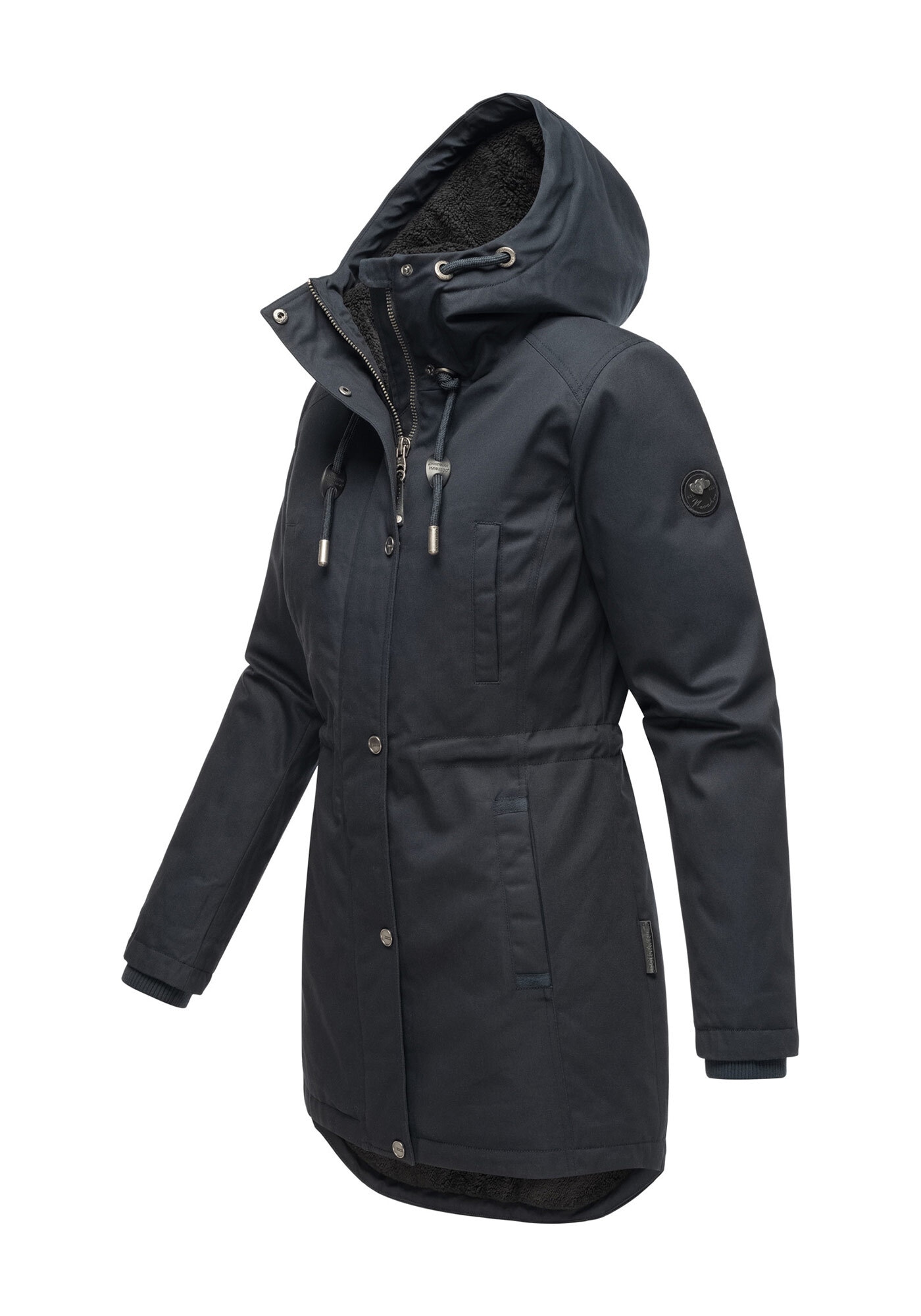 Navahoo Winterjacke »Winterfunke«, Designer Winterjacke mit Teddyfell gefüttert