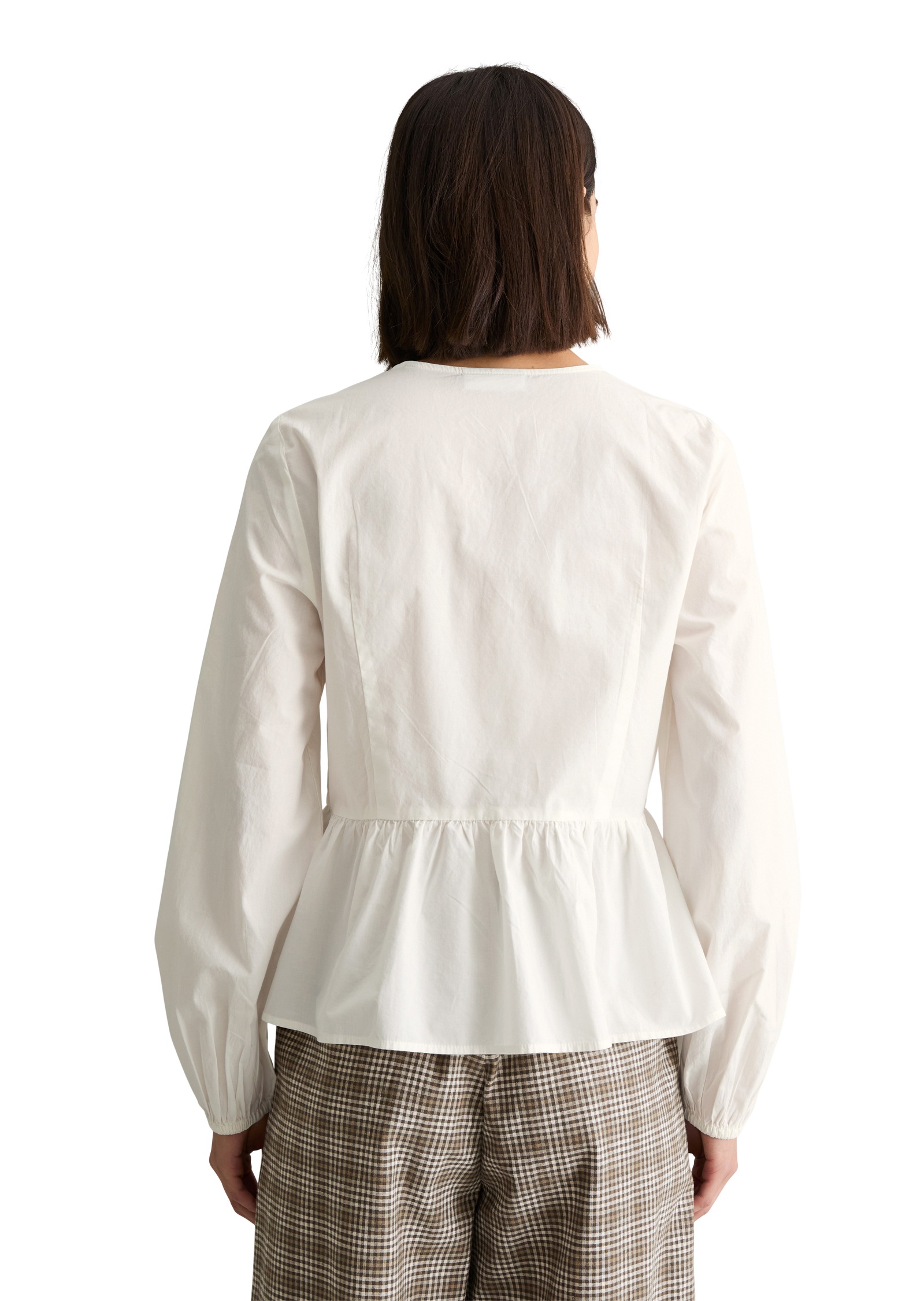 Marc OPolo DENIM Langarmbluse Schleifendetails relaxed fit aus reiner Bio-B günstig online kaufen