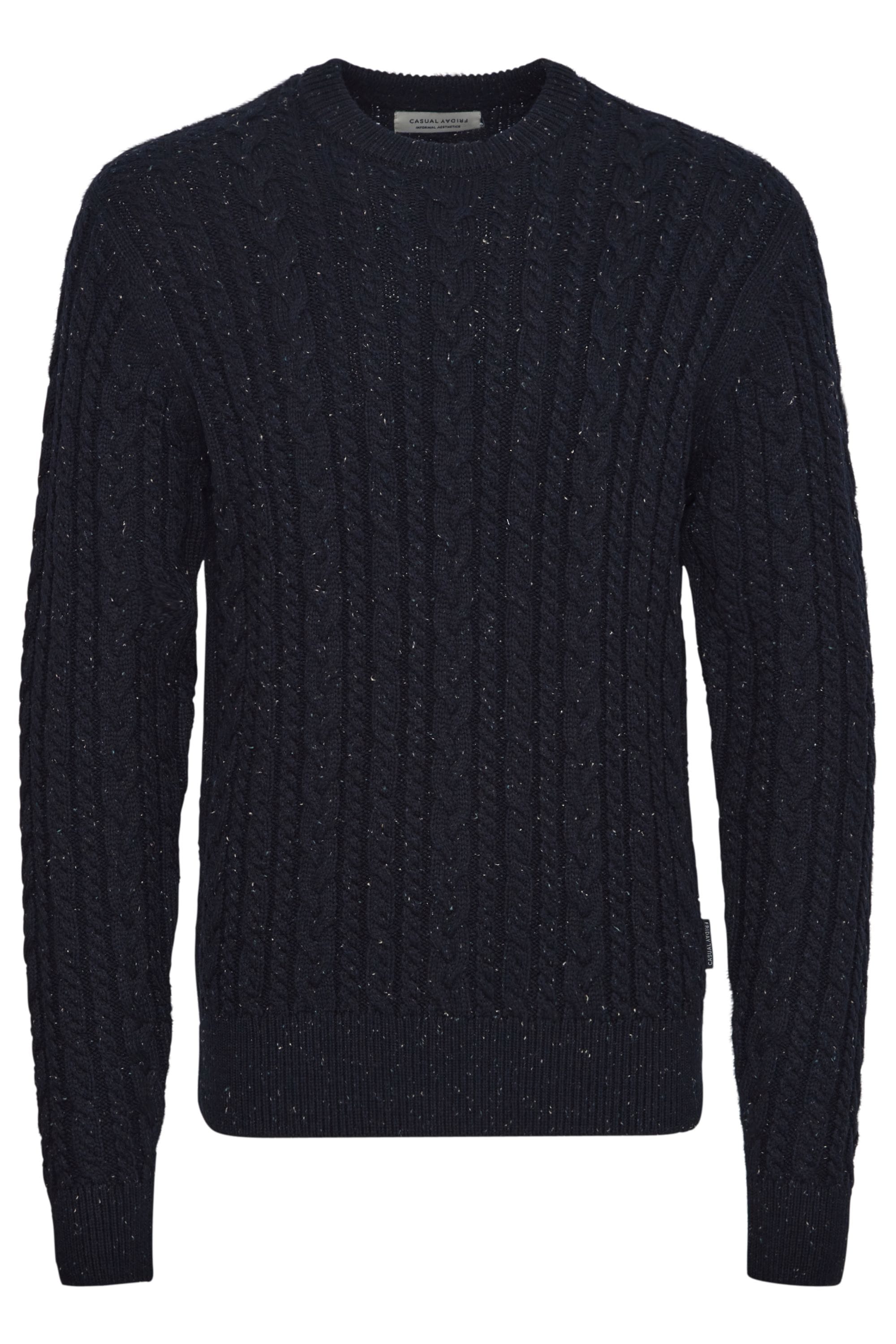 Casual Friday Strickfleece-Pullover "Strickpullover CFKarl"