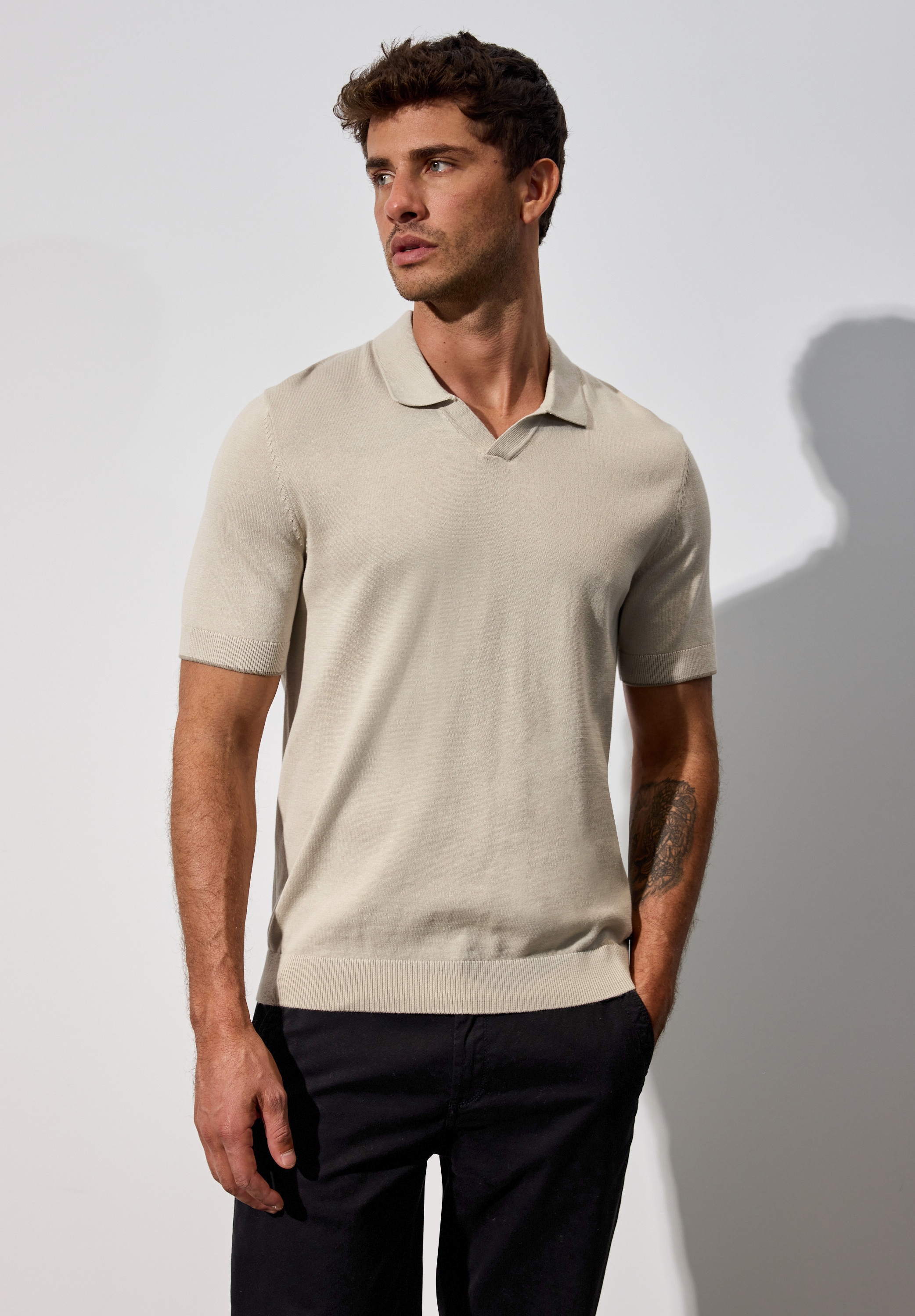 STREET ONE MEN Poloshirt, aus reiner Baumwolle günstig online kaufen