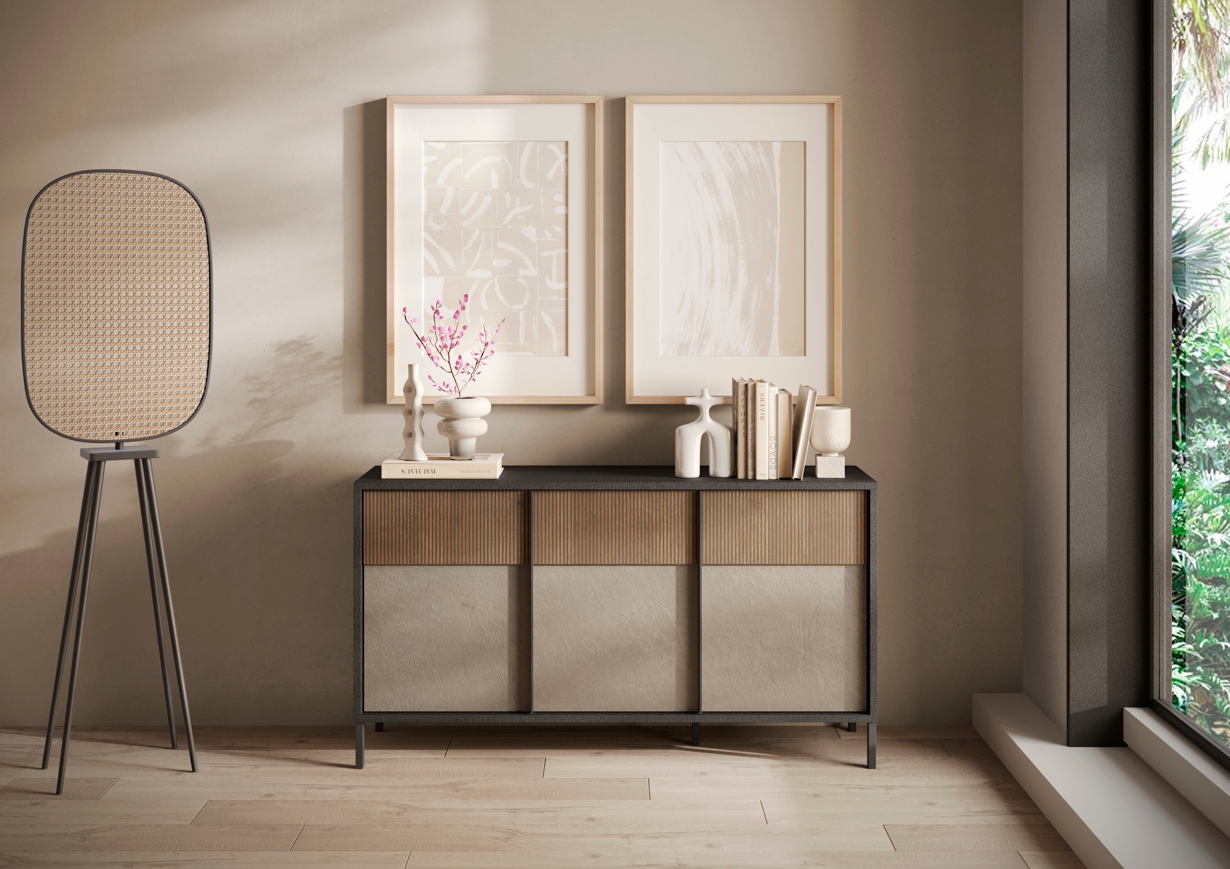 Home affaire Sideboard "Everest Breite 156 cm, Kommode mit 3 Türen" Anricht günstig online kaufen