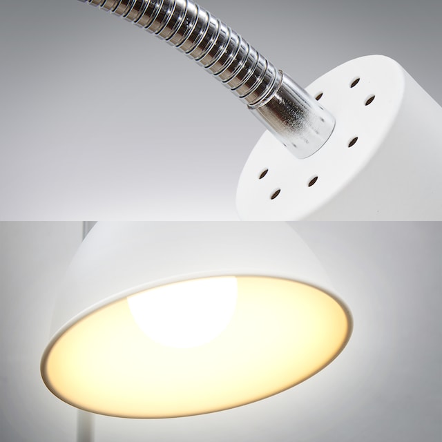 B.K.Licht Stehlampe, für 1 x E27 Leuchtmittel (Lief. ohne Leuchtmittel),  inkl. Kabelschalter, Leuchtenkopf verstellbar | BAUR