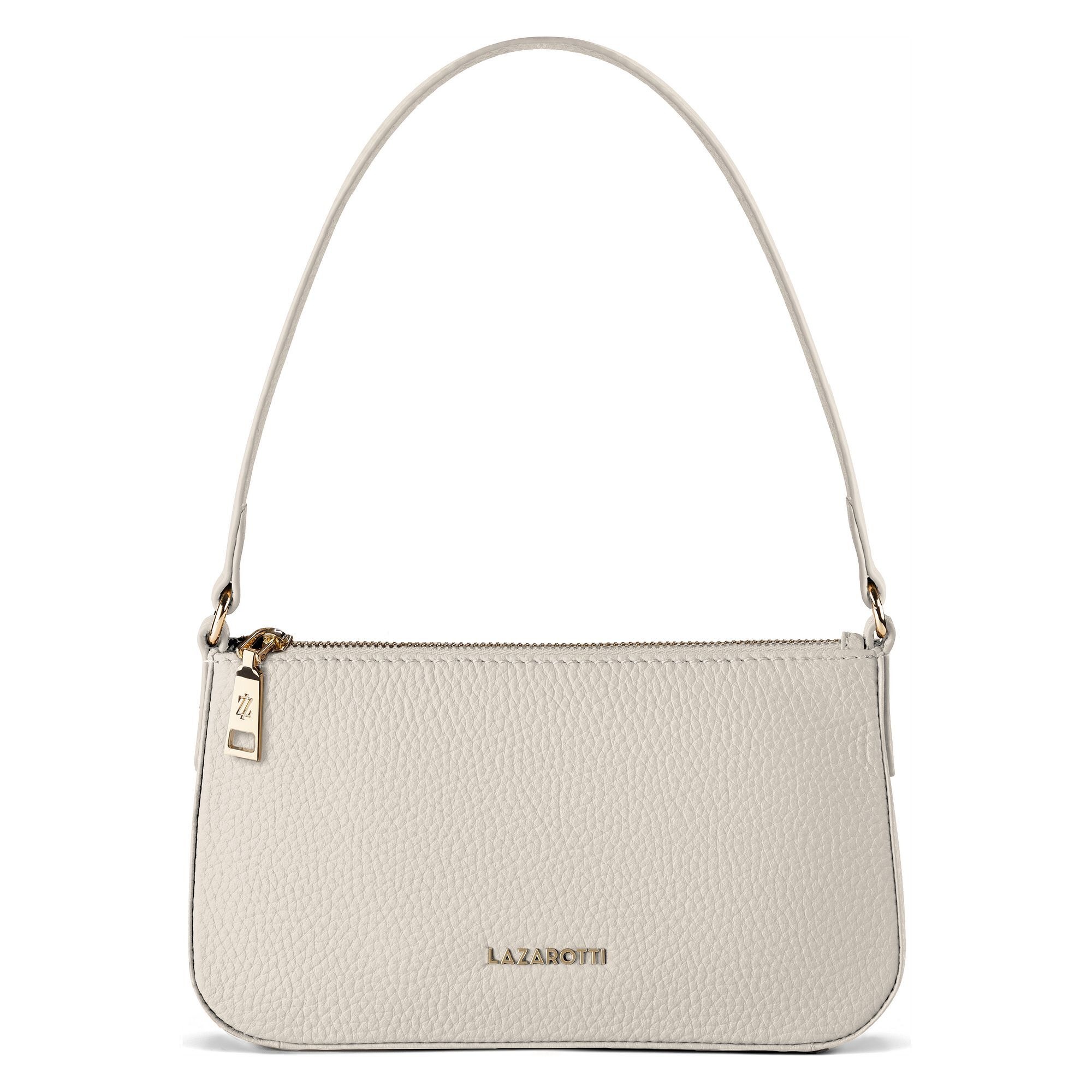 Lazarotti Schultertasche "Bologna Leather Pochette Schultertasche Leder 22 cm"