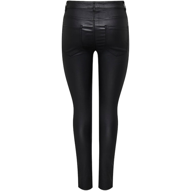 ONLY Lederimitathose »ONLBINY-NYA MW COATED ZIP PANT PNT«, mit Biker  Details bestellen | BAUR