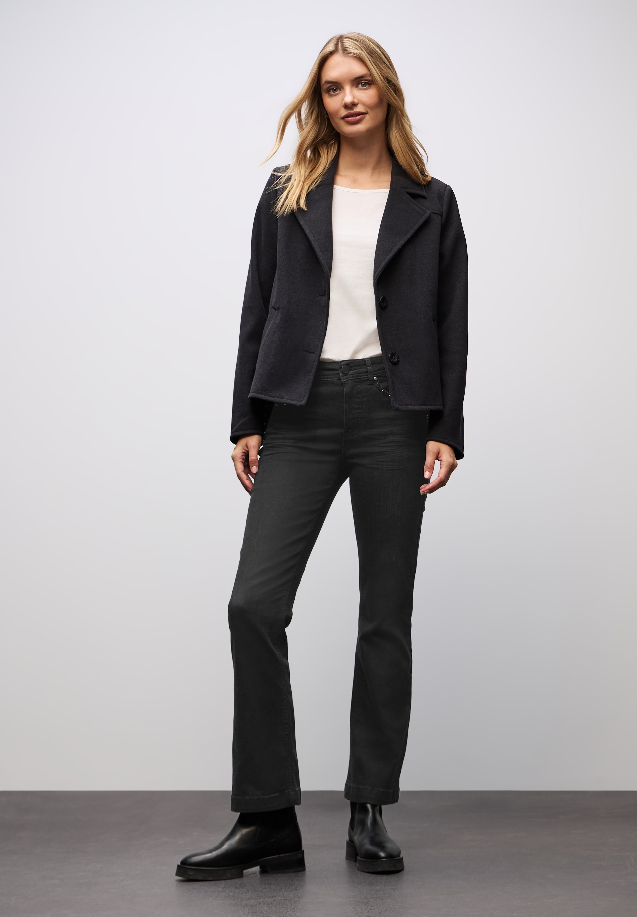 STREET ONE Slim-fit-Jeans mit Nieten