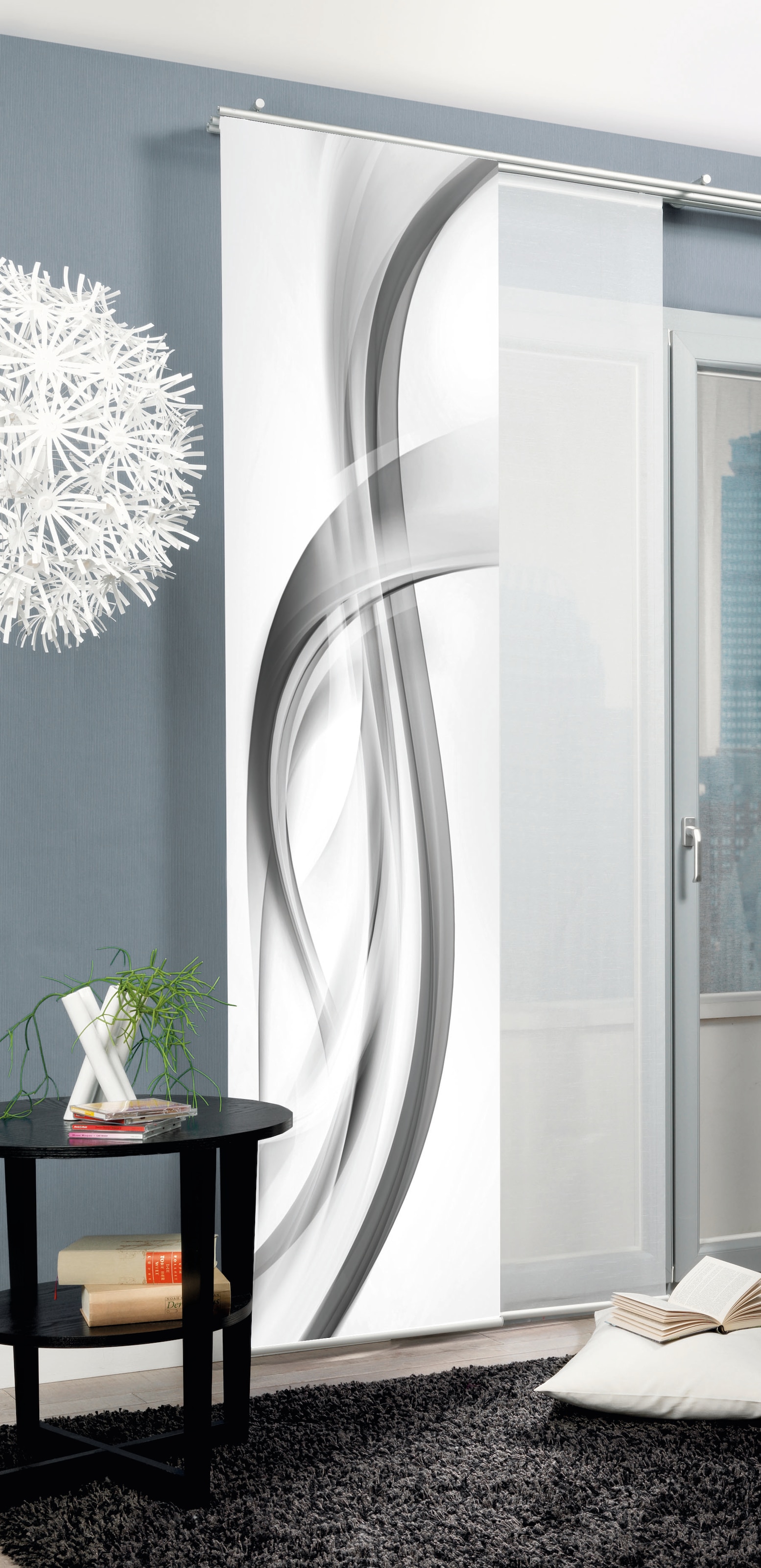 HOME WOHNIDEEN Schiebegardine "FALA" Paneelwagen 1 Stk. tlg. Schiebevorhang günstig online kaufen