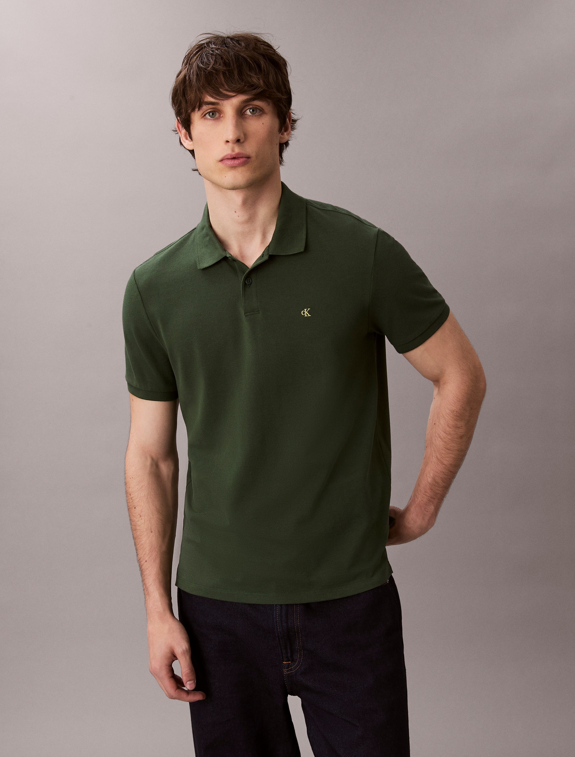 Calvin Klein Jeans Poloshirt "SS CASUAL PIQUE CLASSIC POLO", Mit Rundhalsau günstig online kaufen