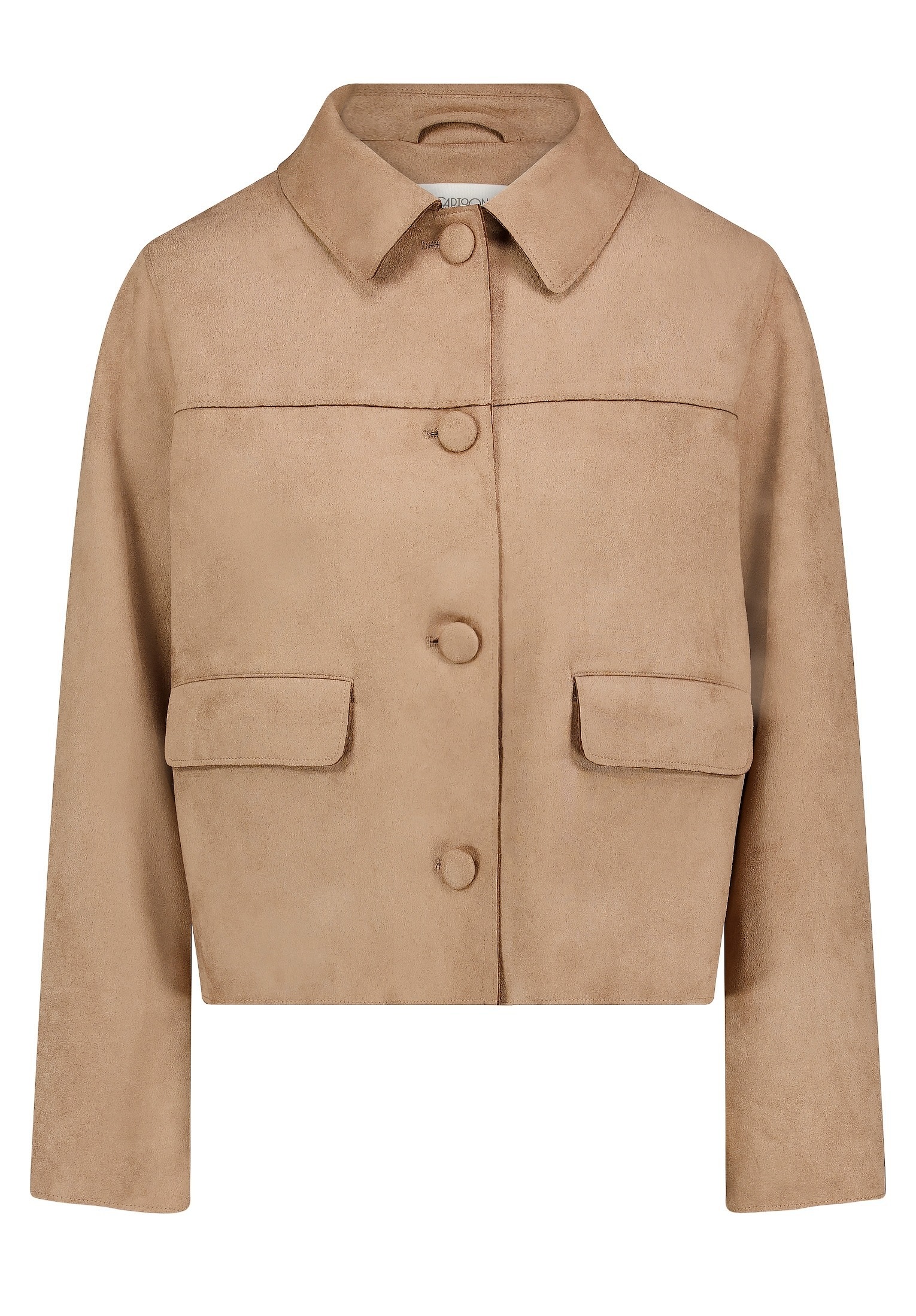 Cartoon Canvasjacke »Damen mit Eingrifftaschen«