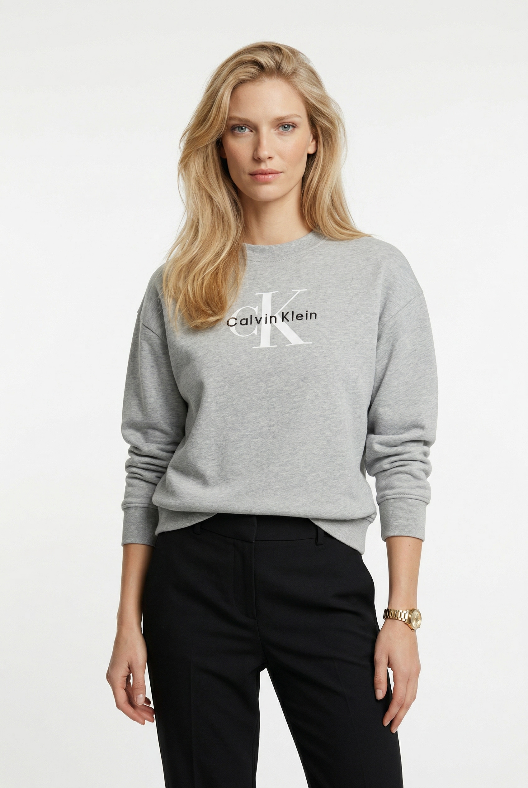 Calvin Klein Jeans Sweatshirt "FRENCH TERRY MONOLOGO CREW", Regular fit, Logoschriftzug