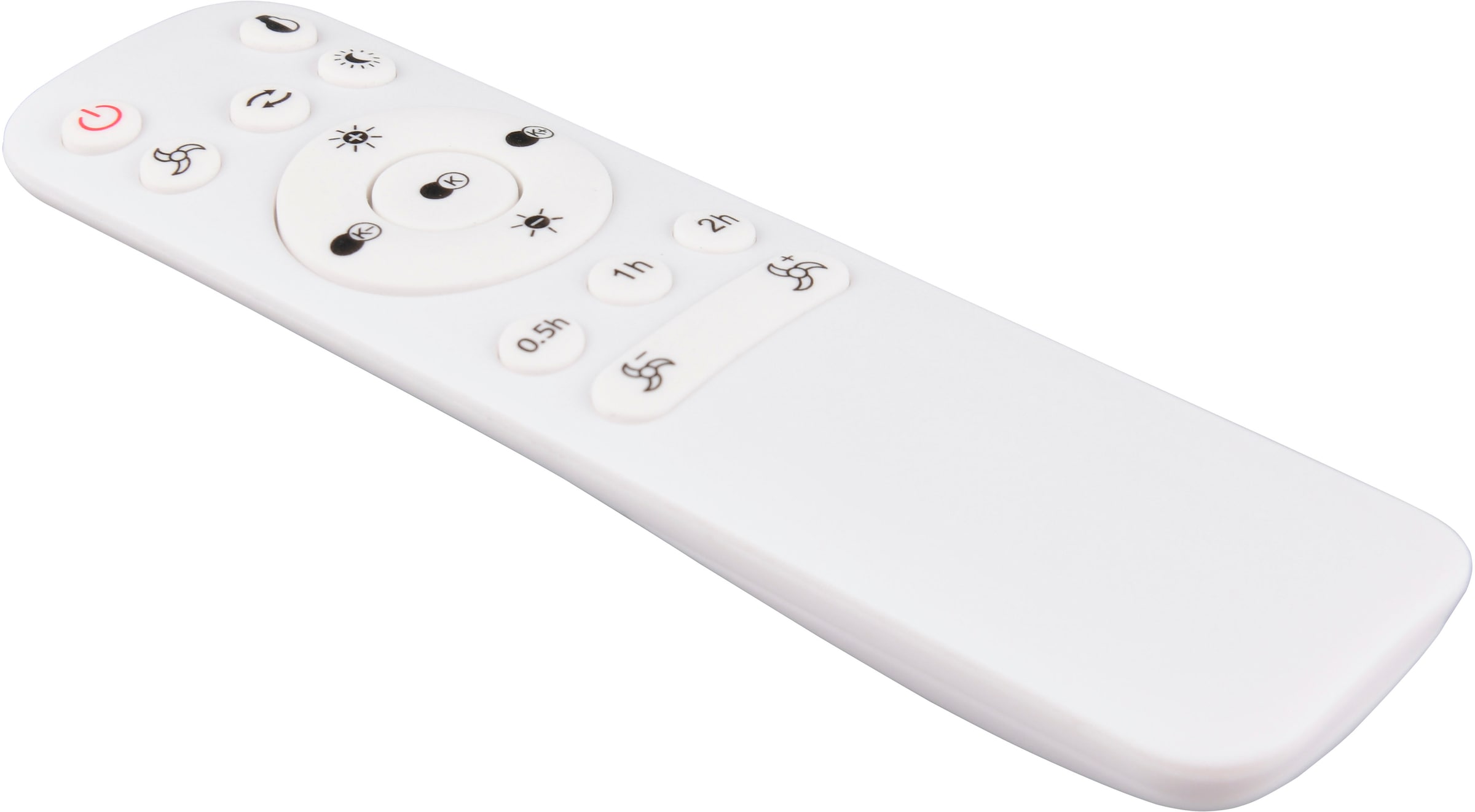 REALITY Leuchten LED Deckenleuchte »VOLDA mit Ventilator, Deckenventilator mit ausklappbaren Flügeln 30W« LED-Board 1 Stk. Farbwechsler | warmweiß - kaltweiß Ø 49-106 cm (aufgeklappt), 6 Stufen, LED 30W CCT dimmbar Timer Fernb.