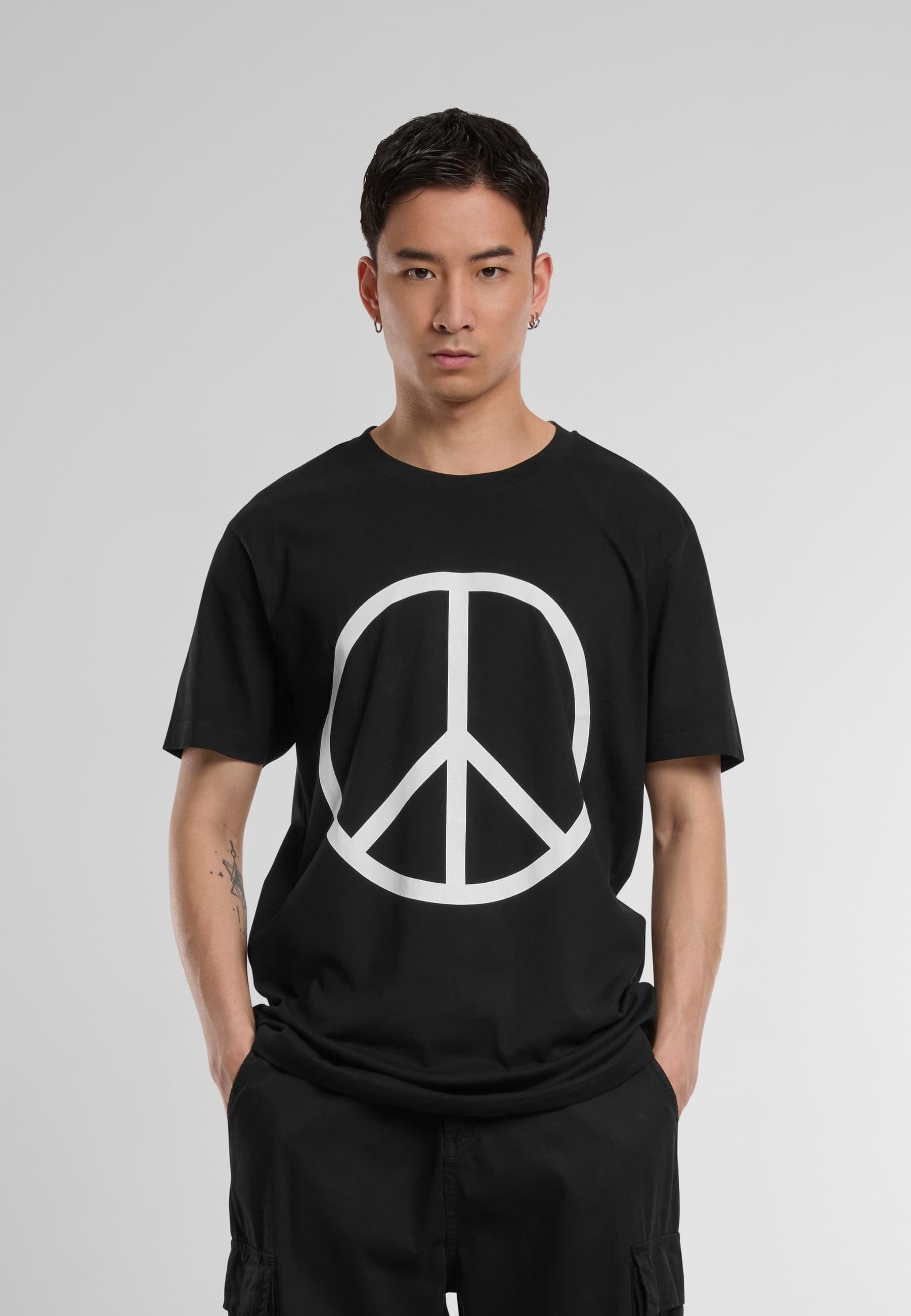 MisterTee T-Shirt »MisterTee Herren Peace Tee«, (1 tlg.)