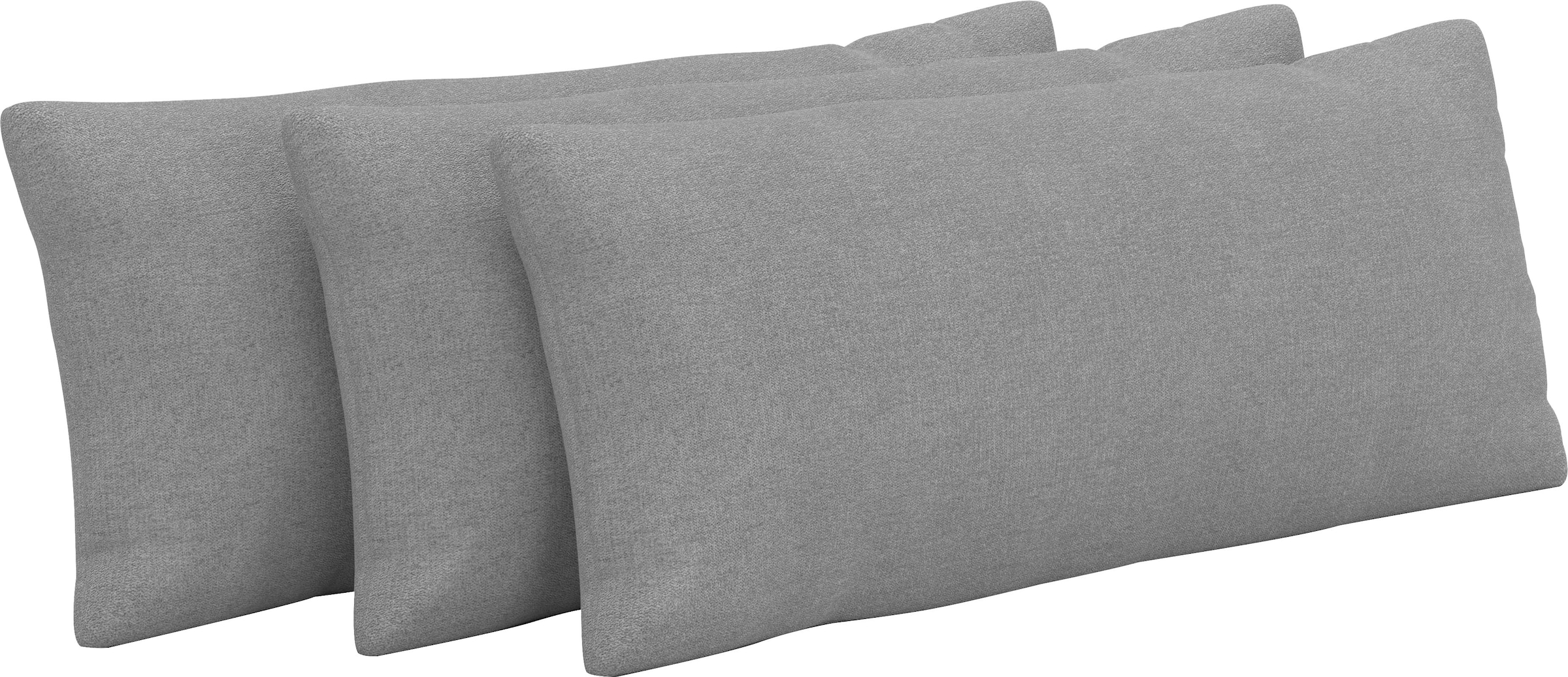 Auflagekissen SIT & MORE, B:65cm H:25cm T:12cm, grau, 100% Polyester, Polsterauflagen, "Amica", zur Auswahl Sets mit 2 oder 3 Stück