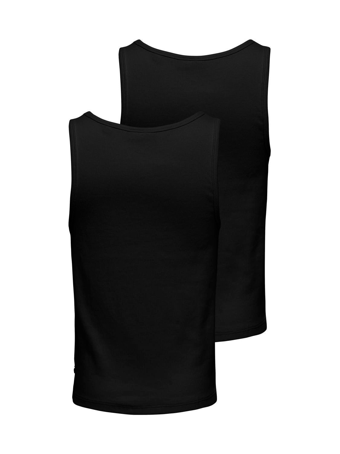 ONLY & SONS Tanktop »ONSTANNER REG SL TANK TOP 2-PACK« 2