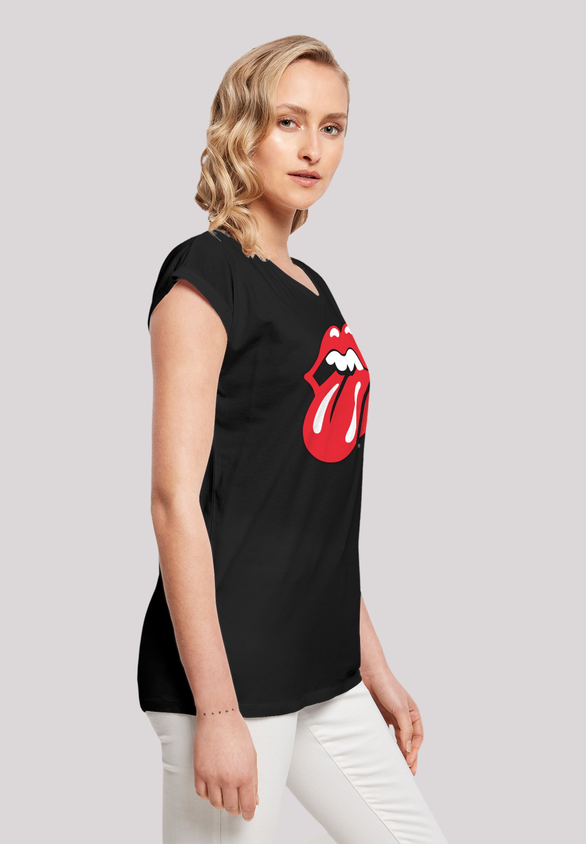 F4NT4STIC T-Shirt »The Rolling Stones Zunge Rot«, Print für kaufen | BAUR