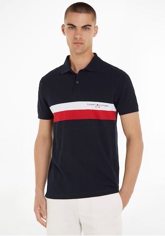 TOMMY HILFIGER Polo marškinėliai »CHEST COLOURBLOCK S...