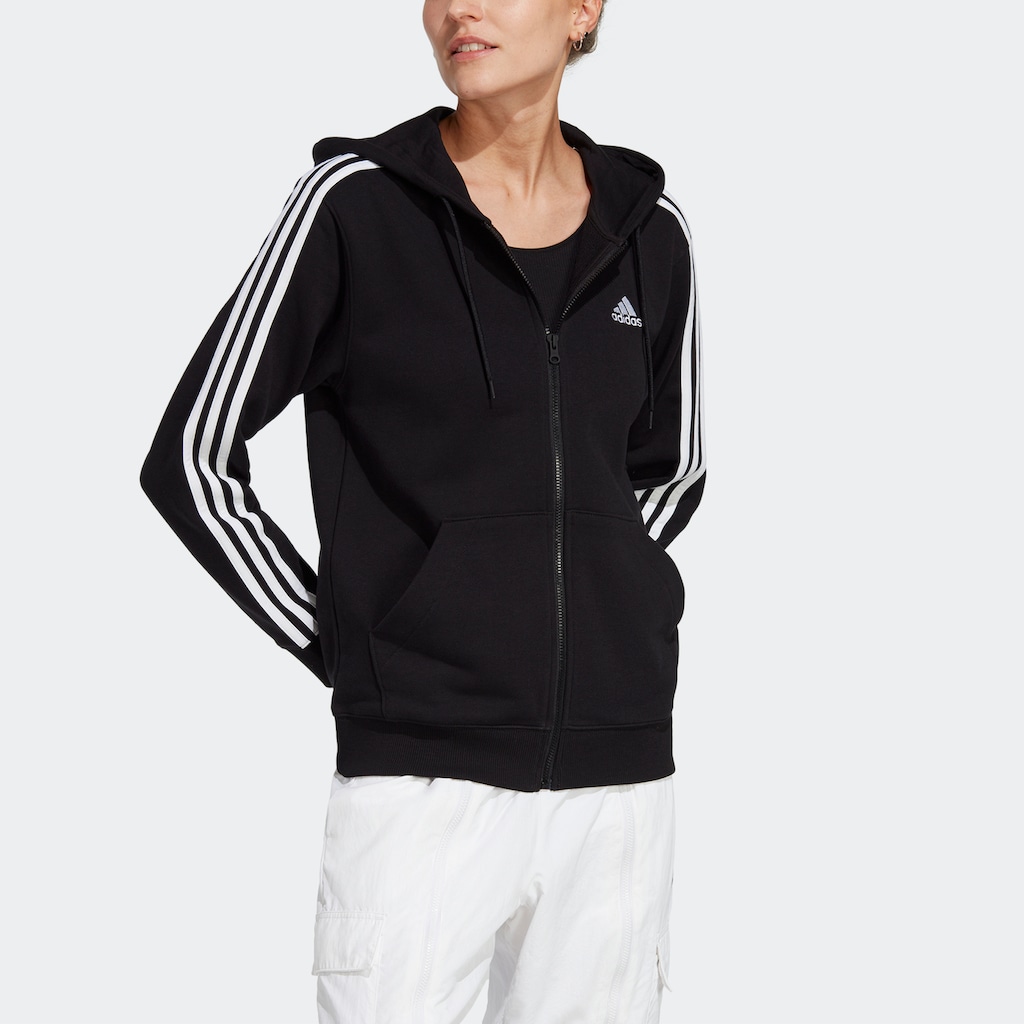 adidas Sportswear Kapuzensweatshirt »ESSENTIALS 3STREIFEN FRENCH TERRY REGULAR KAPUZENJACKE«