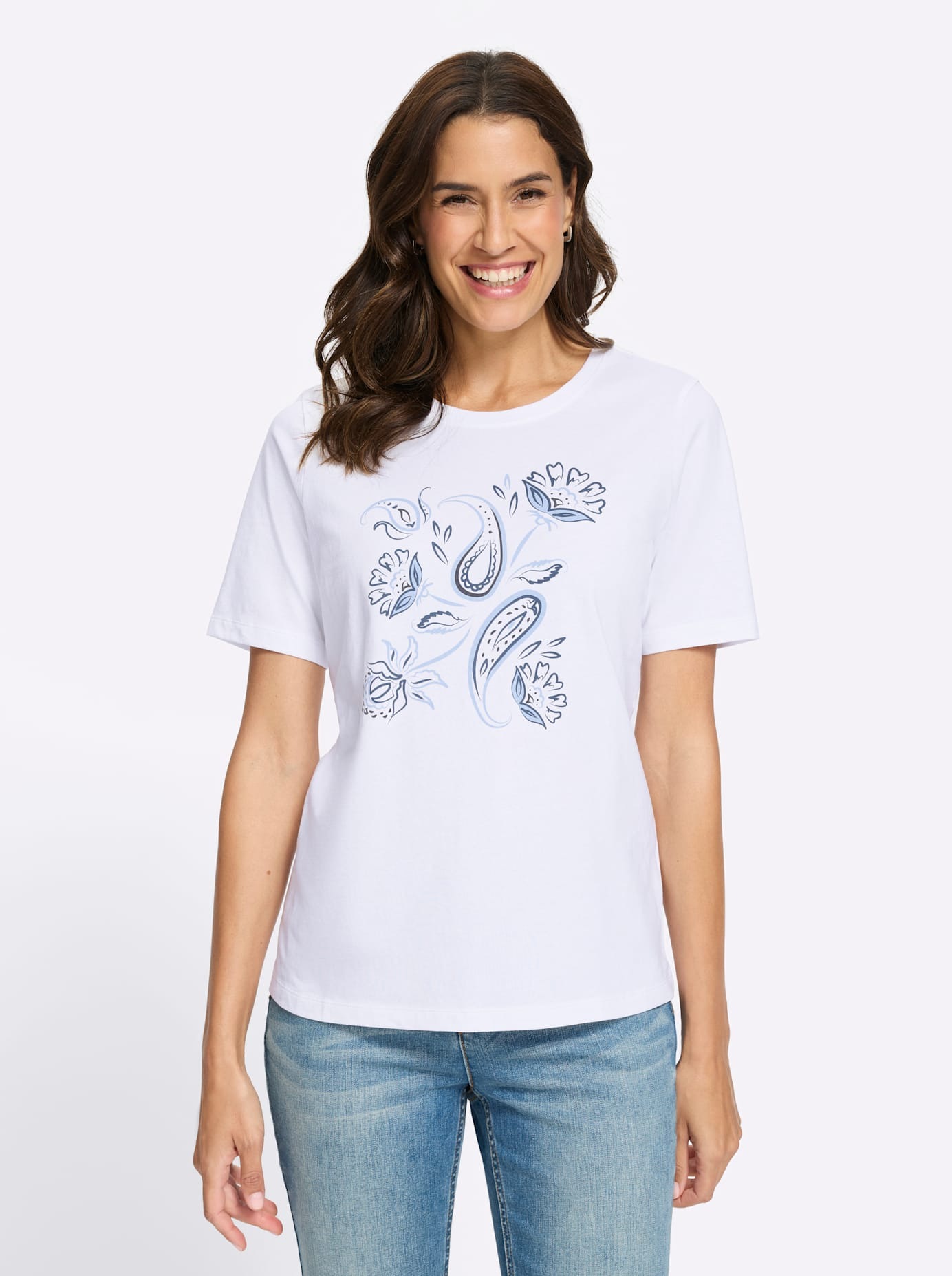 Inspirationen Rundhalsshirt "Kurzarm-Shirt" 1 tlg. günstig online kaufen