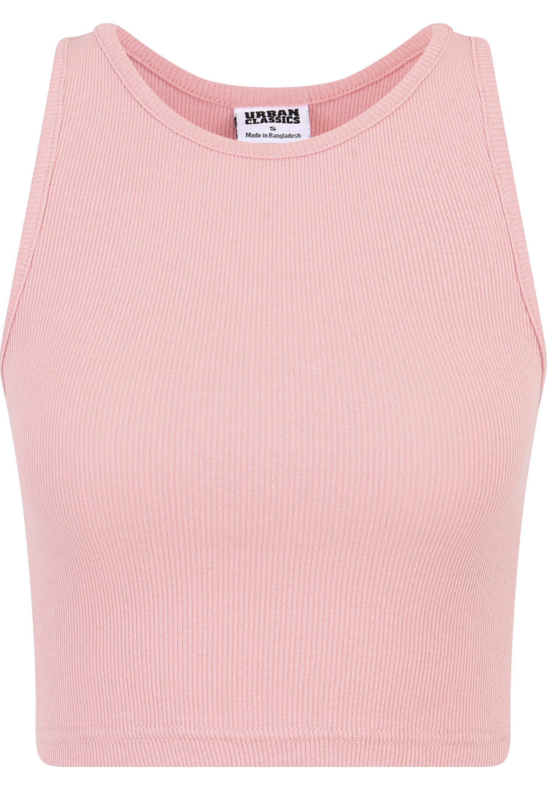 URBAN CLASSICS Tanktop "Urban Classics Damen Ladies Cropped Rib Top 2-Pack" günstig online kaufen