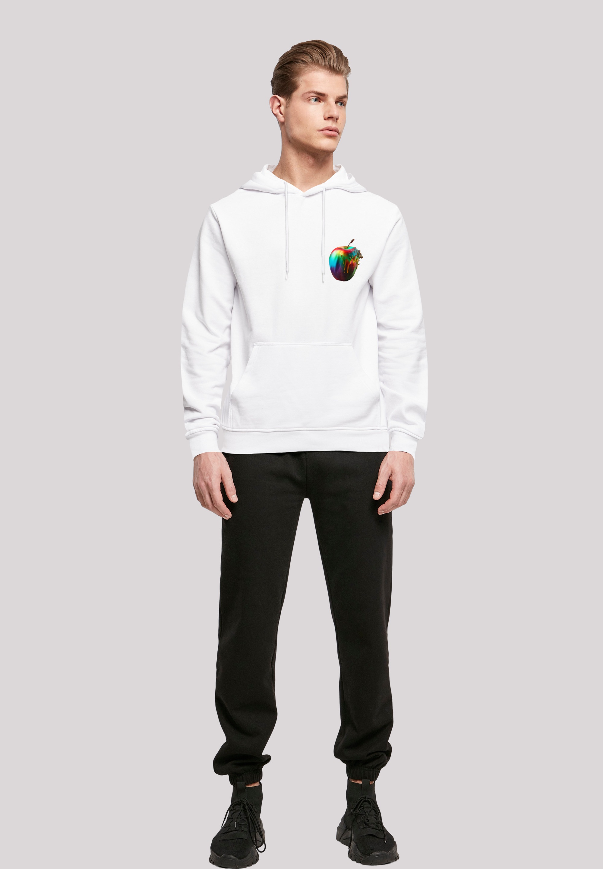 F4NT4STIC Kapuzenpullover »Colorfood Collection - Rainbow Apple«, Print