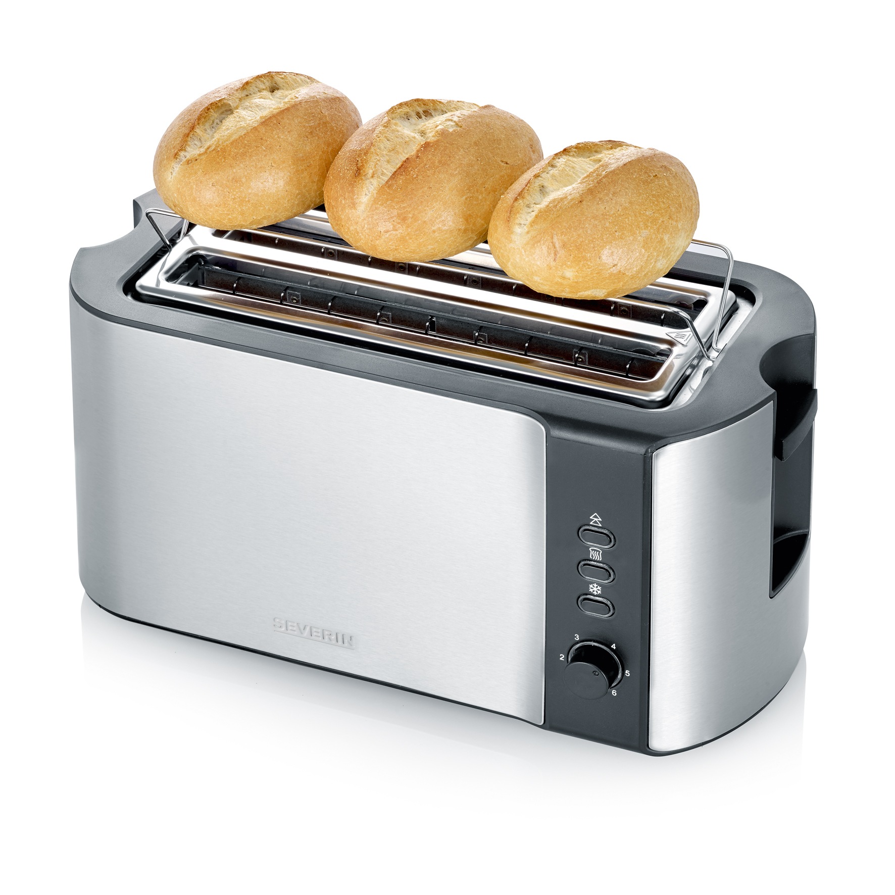 SEVERIN Toaster "AT 2590", B:38cm H:19cm T:18cm, silber, Toaster