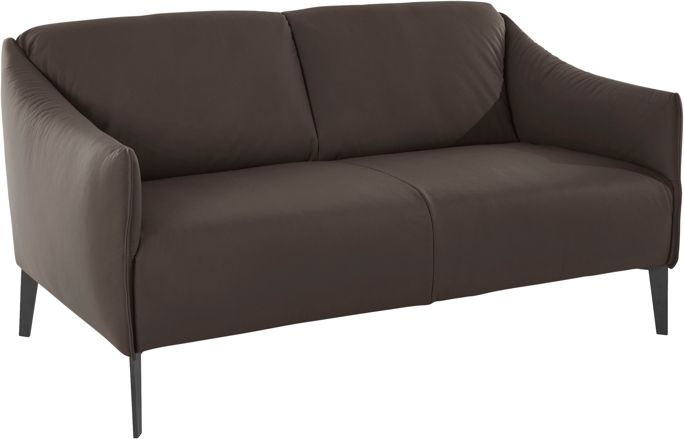 W.SCHILLIG 2-Sitzer »sally«, mit Metall-Winkelfüßen in Schwarz pulverbeschichtet, Breite 154 cm