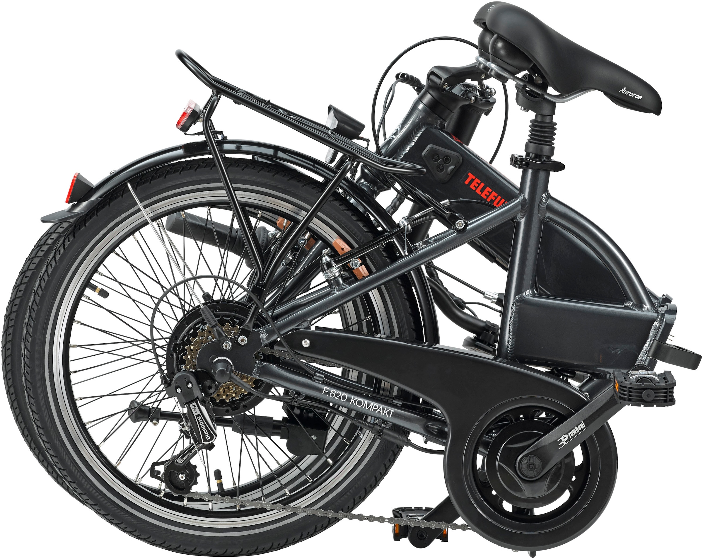 Telefunken E-Bike »Kompakt F820«, 6 Gang, Shimano, Tourney, Heckmotor 250 W, Pedelec, Elektrofahrrad für Damen u. Herren