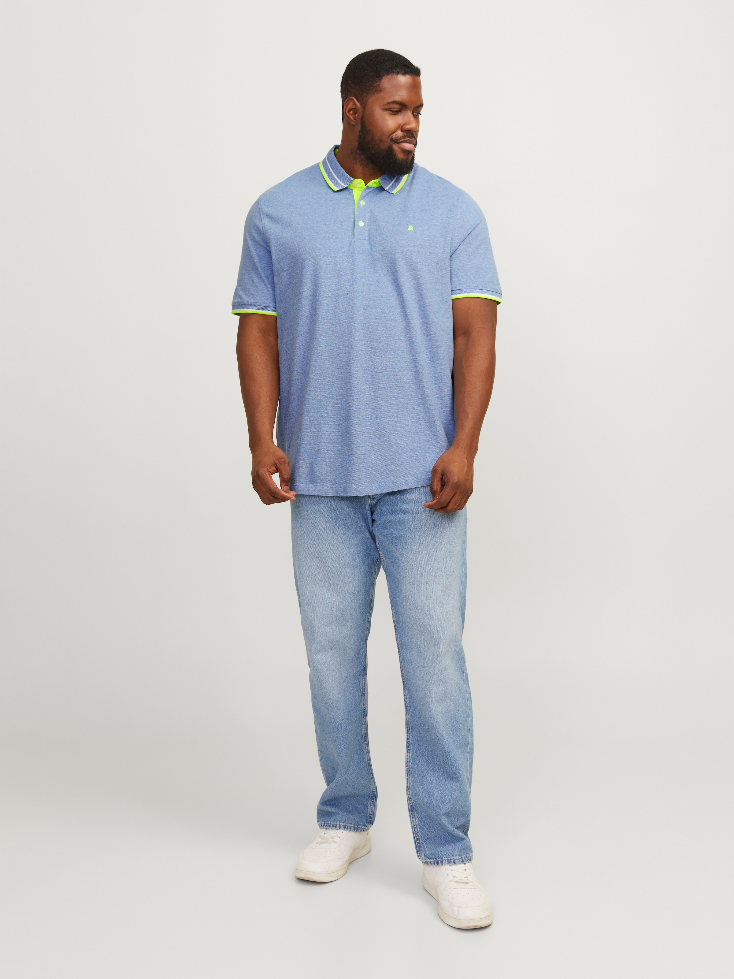 Jack & Jones PlusSize Poloshirt »JJEPAULOS POLO SS NOOS PLS«, mit Logo Stickerei