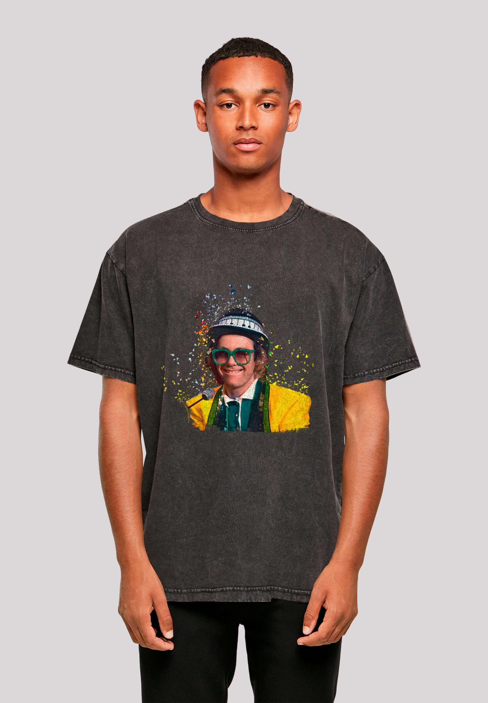 F4NT4STIC T-Shirt "TV Times Elton John At The Piano 1977", Premium Qualität günstig online kaufen