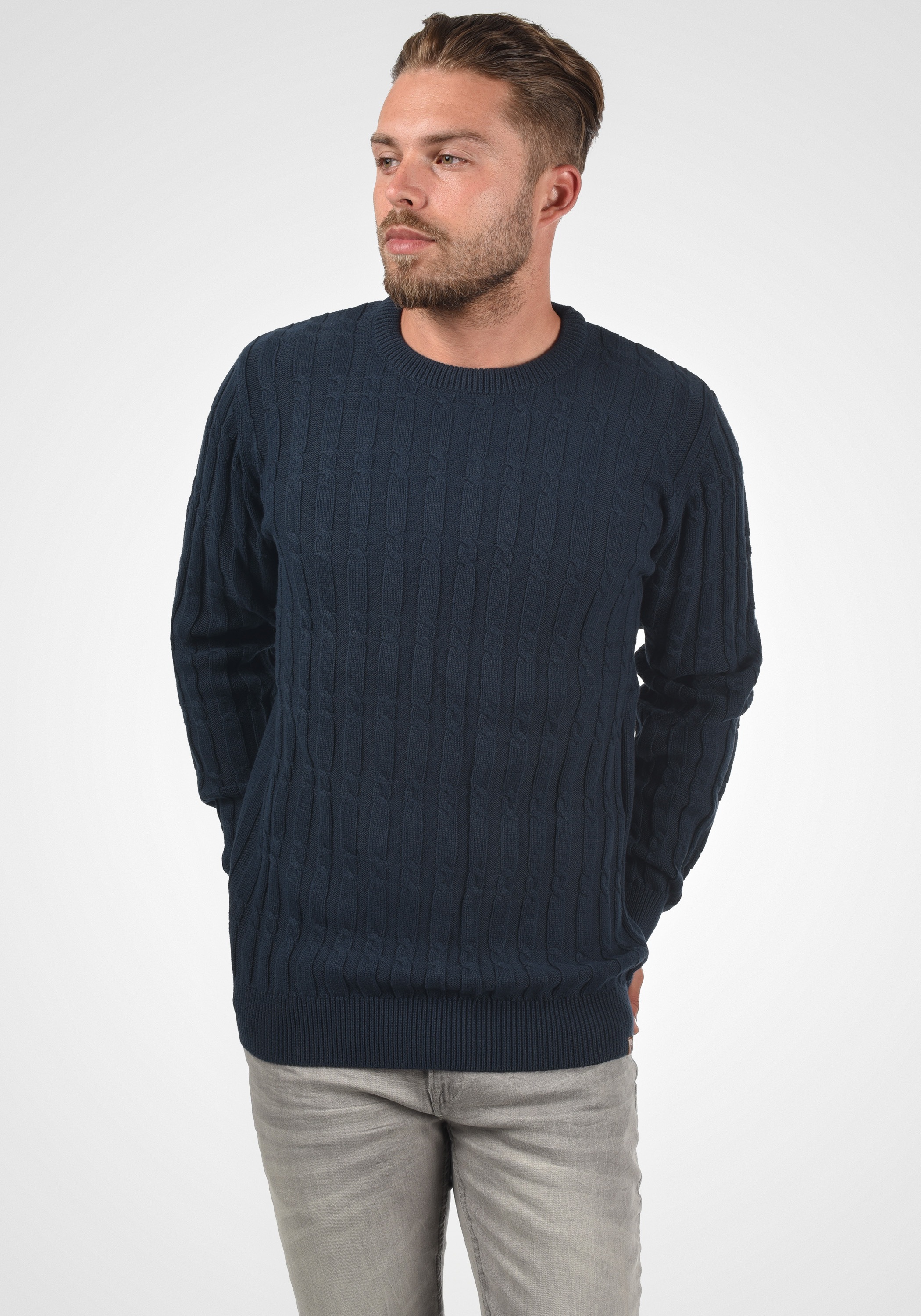 Indicode Strickfleece-Pullover »Strickpullover IDPauletta«