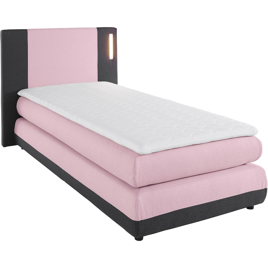 Wohnen Betten COLLECTION AB Boxspringbett »Abano«, inkl. Topper und LED-Beleuchtung 