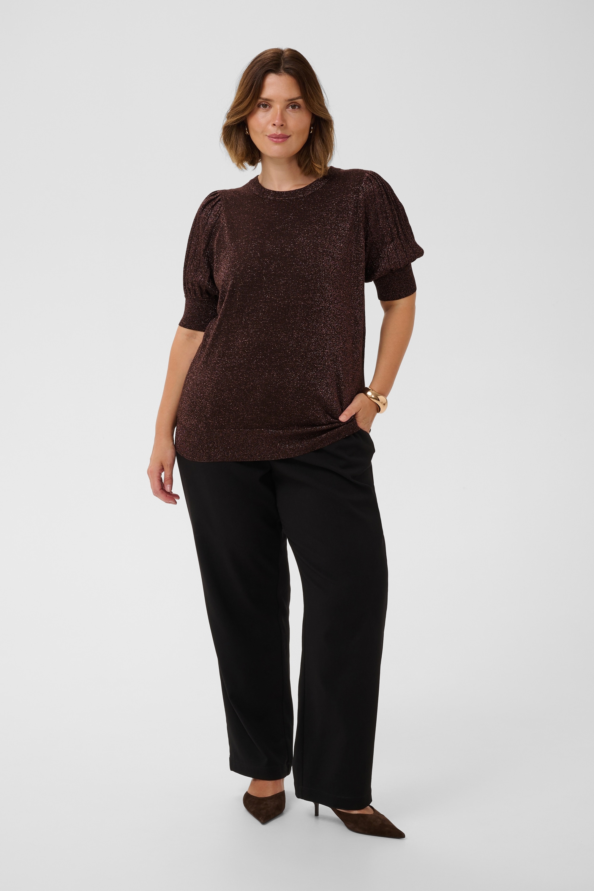 KAFFE Curve Strickpullover »Damen Strickpullover KCregitta«