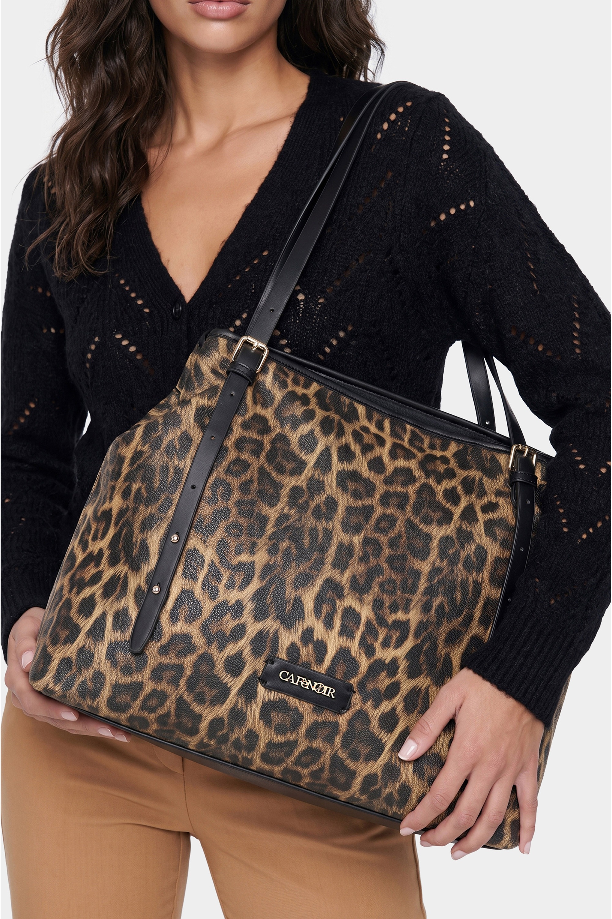 CAFèNoir Tragetasche »LARGE TOTE BAG C3NN1100 Damen« Tragetasche Damen, Shopper, Einkaufstasche, Fashion, Lifestyle, Sale