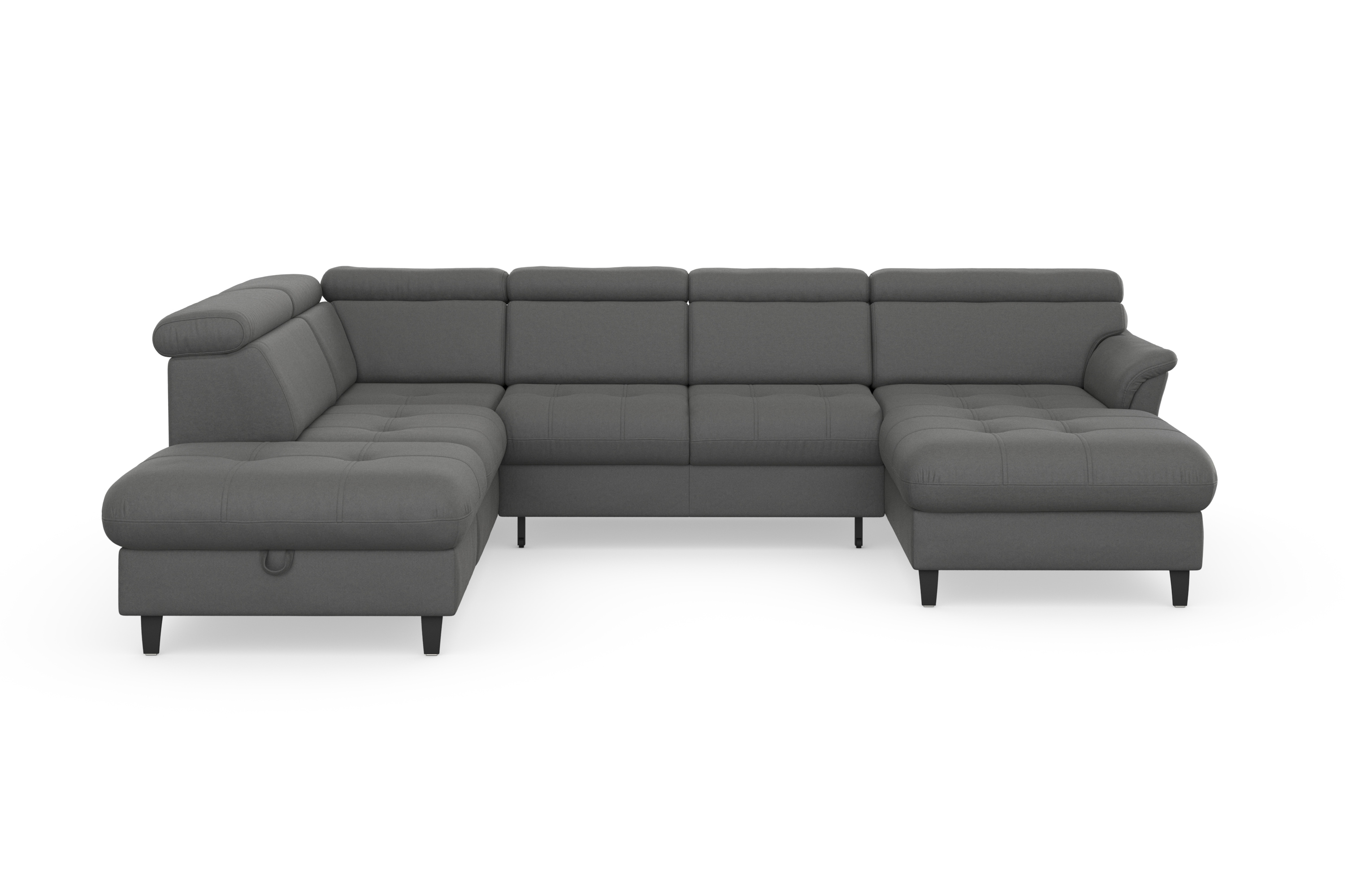 sit&more Wohnlandschaft "Marano U-Form" inklusive Kopfteilverstellung, optional Schlaffunktion & Bettkasten