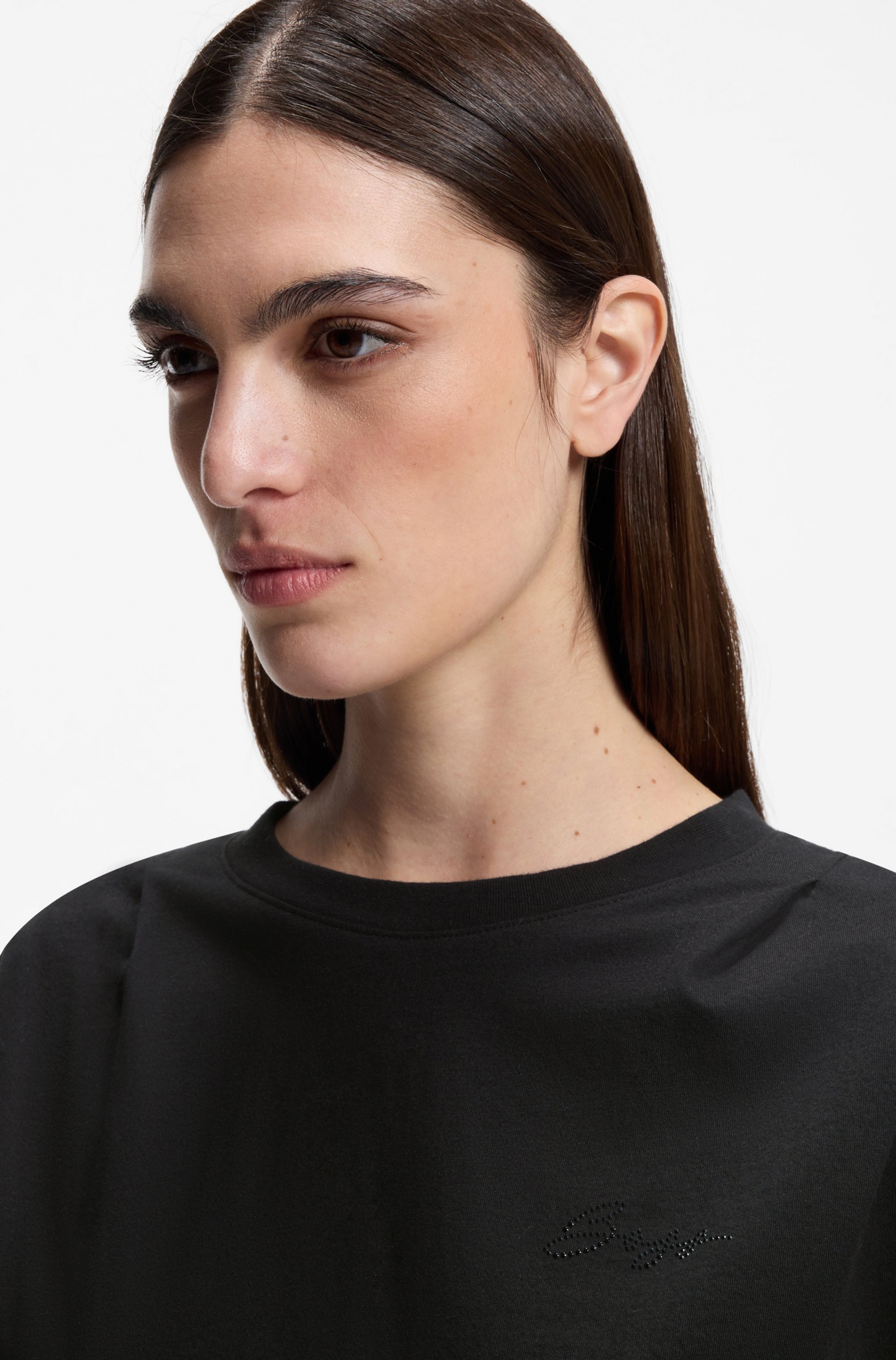 BOSS ORANGE T-Shirt "Ecolorado Premium Damenmode" Relaxed Fit aus Baumwoll- günstig online kaufen