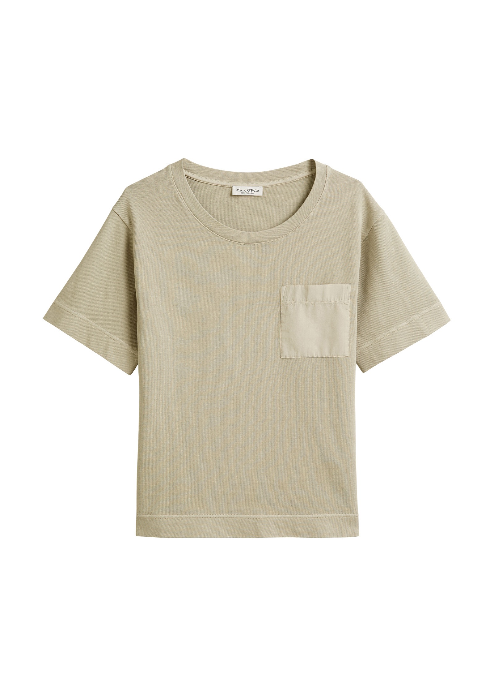 Marc O'Polo T-Shirt »mit aufgesetzter Satin-Tasche«