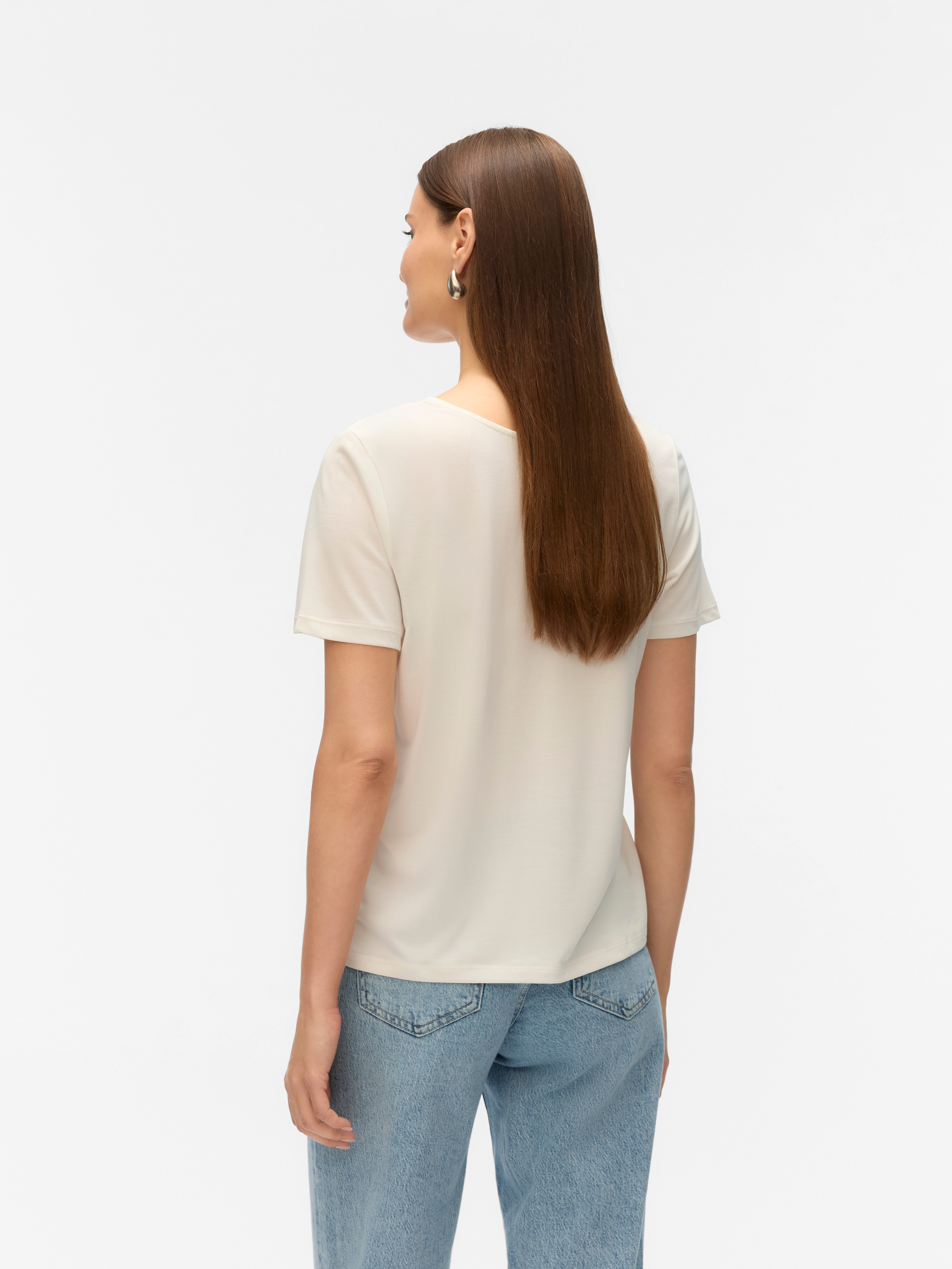 Vero Moda Kurzarmshirt »VMSAVANNAH LACE 2-WAY SS TOP JRS«