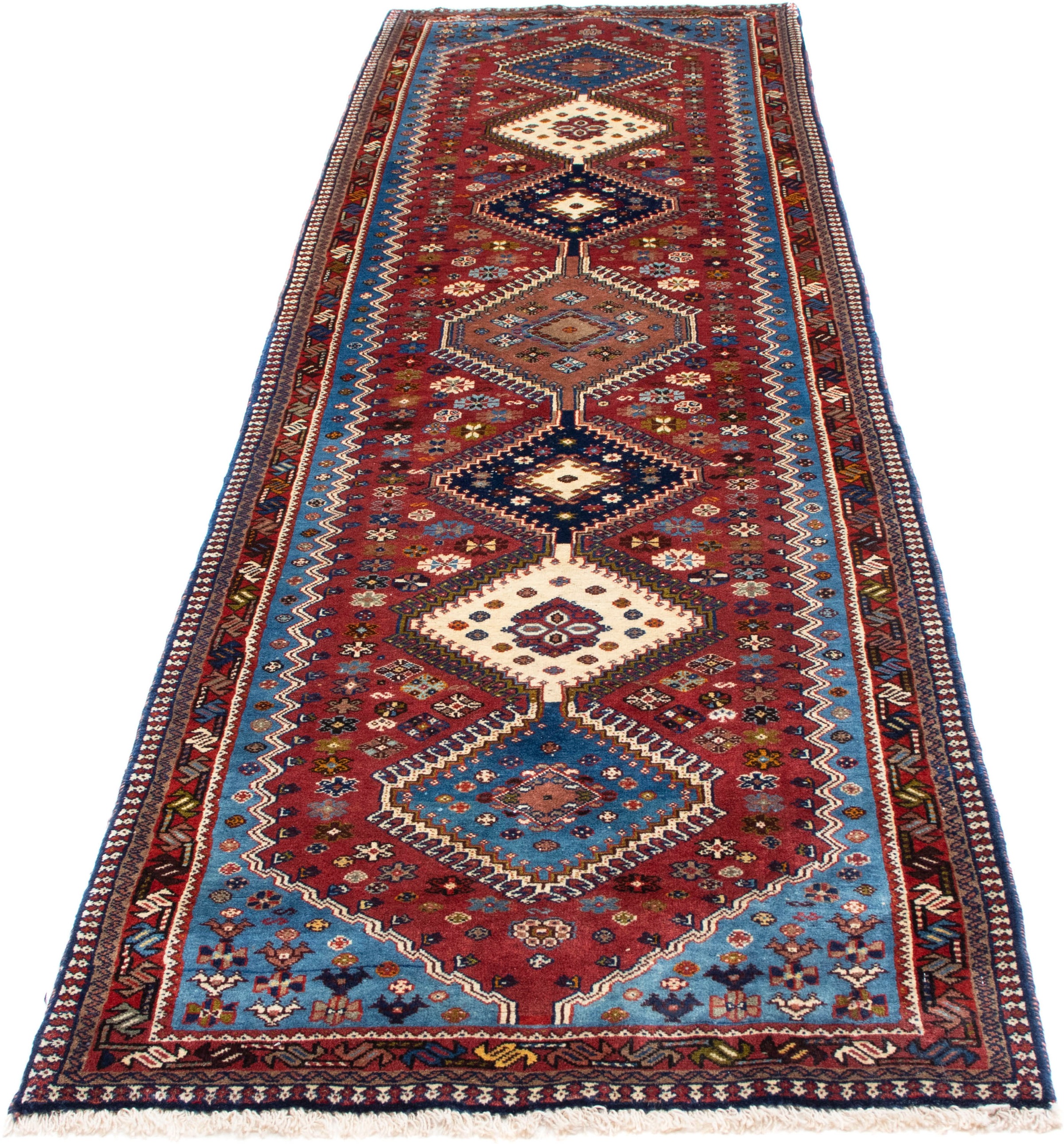 morgenland Orientteppich "Perser - Nomadic - 293 x 80 cm - mehrfarbig", rechteckig, 10 mm Höhe, Wohnzimmer, Handgeknüpft