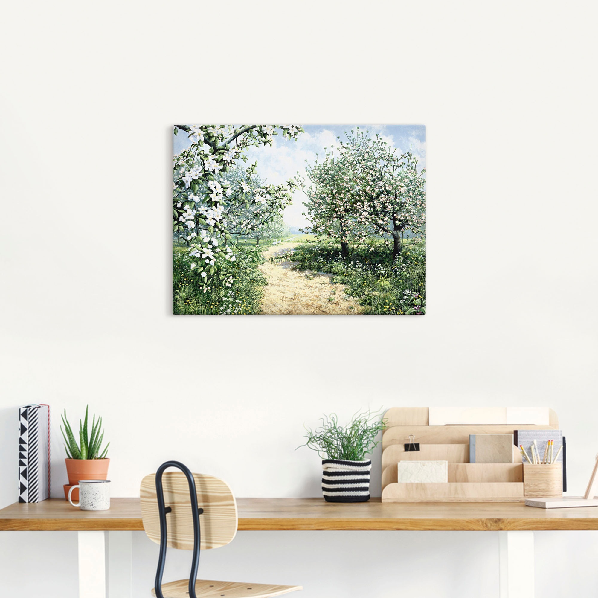 Artland Leinwandbild "Frühling I" Vier Jahreszeiten 1 Stk. tlg. auf Holzrah günstig online kaufen