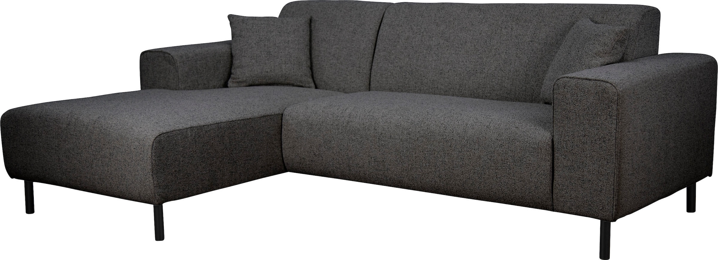 Home affaire Ecksofa »ARROS L-Form mit Wellenunterfederung, Maße B/T/H: 235/163/81 cm«, incl. Zierkissen, mit Recamiere rechts/links bestellbar, auch in Cord