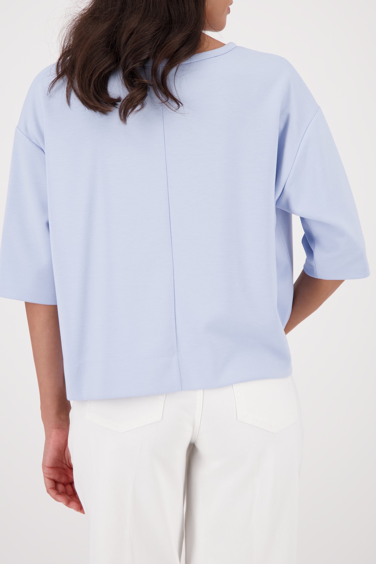 Thumbnail - Monari Sweatshirt "Sweatshirt Basic Prägedruck", Relaxed fit mit Präge-Emblem