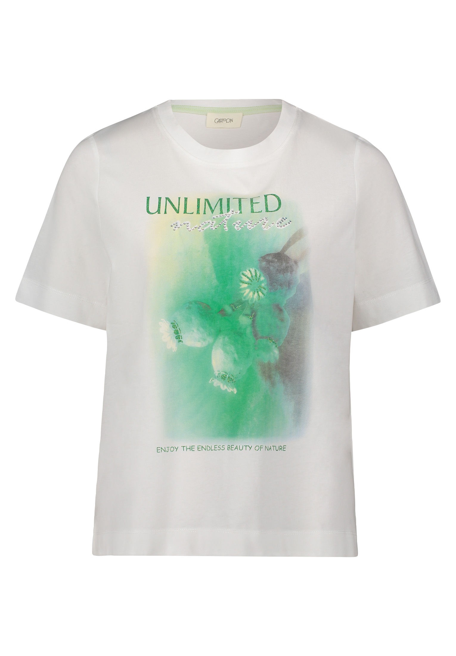 Cartoon Kurzarmshirt "Damen Printshirt mit Rundhalsausschnitt" 1 Stk. tlg. günstig online kaufen