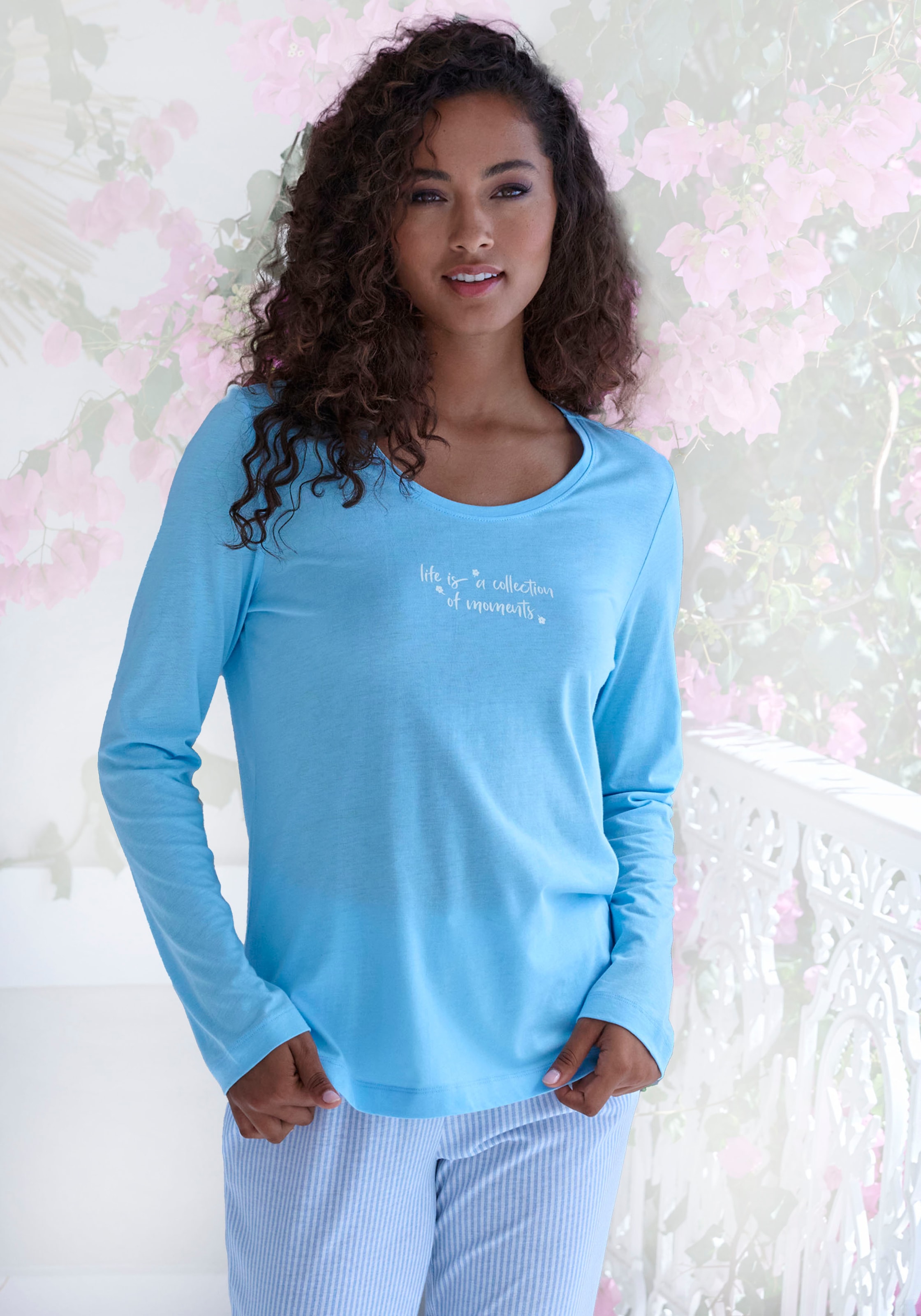 s.Oliver Pyjamaoberteil 1-teilig, 1 tlg. mit Frontdruck günstig online kaufen