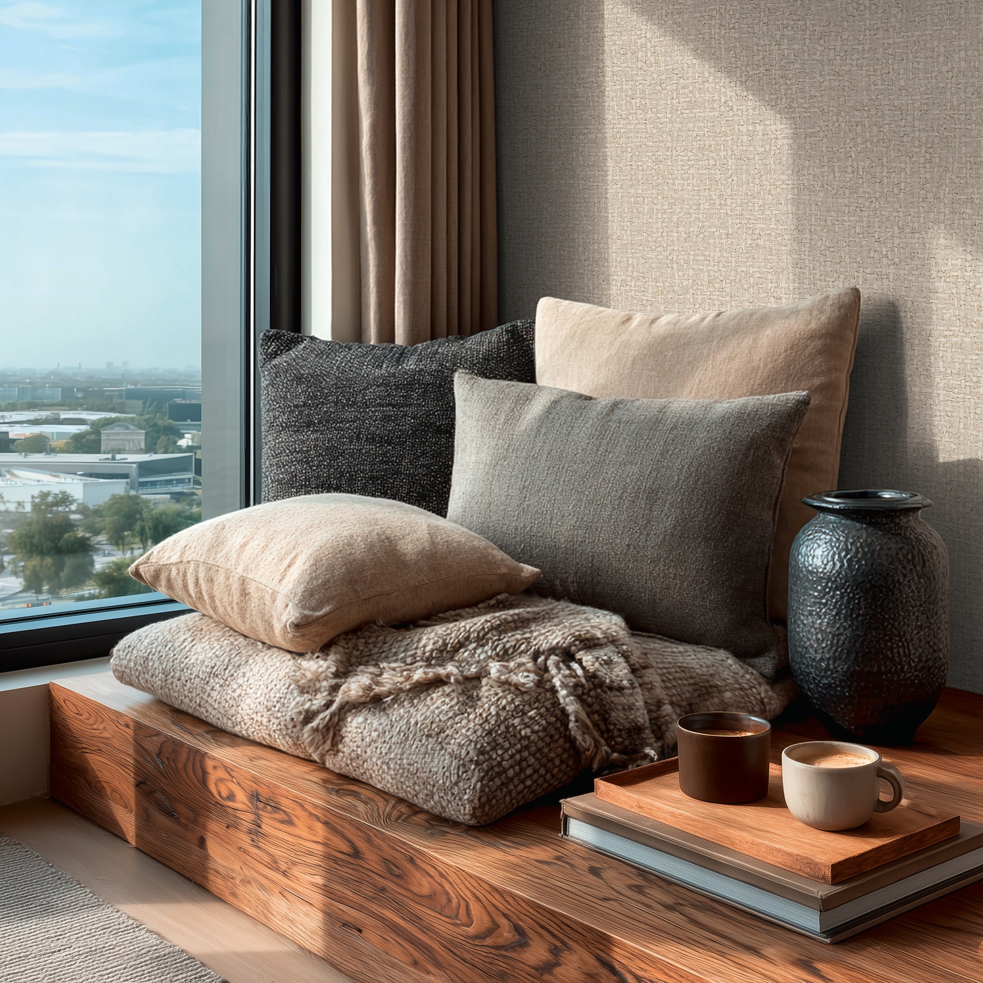living walls Vliestapete »Vibes & Styles Jan – Stud!o Sense & Surface Vliestapete« Flechtoptik leicht strukturiert Natürliche Flechtoptik mit feiner Struktur und dezentem Glanzeffekt