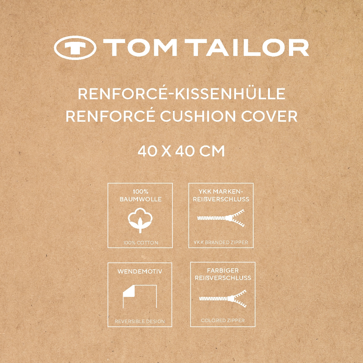 TOM TAILOR HOME Kissenbezüge »WAVES« new bedroom, gewebtes Label
